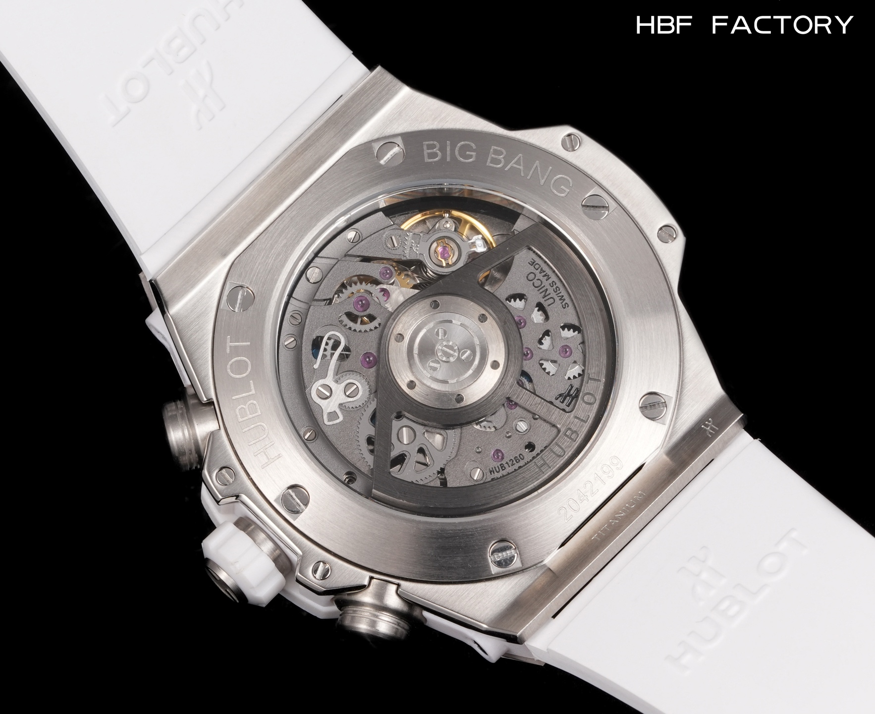 “Hublot Big Bang 3795HBF V2 Edition: Courageous Design with Modified HUB 1242 Movement and Natural Rubber Bands” - 图片 8