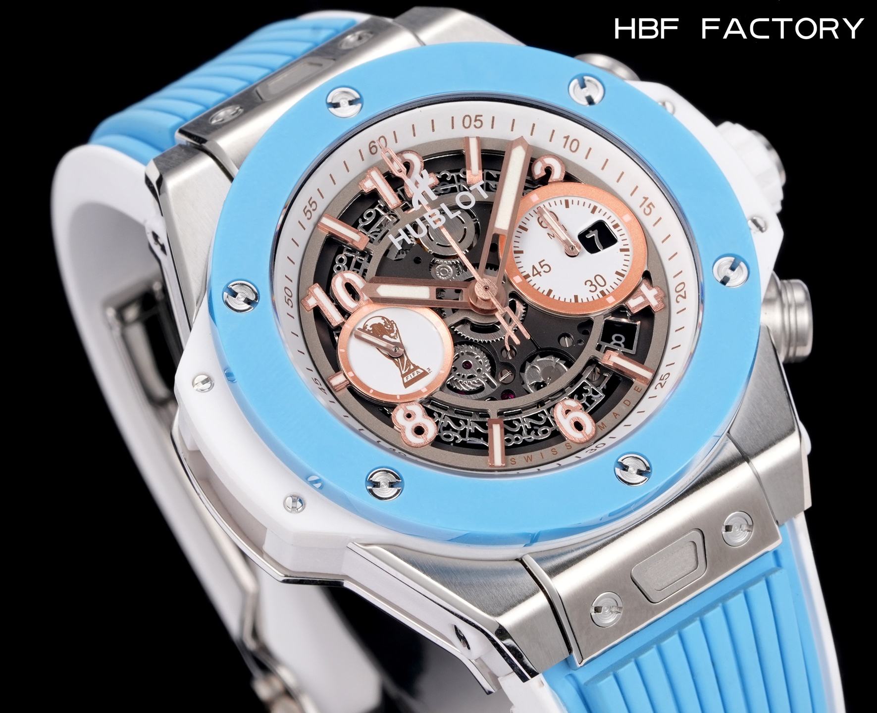 “Hublot Big Bang 3795HBF V2 Edition: Courageous Design with Modified HUB 1242 Movement and Natural Rubber Bands” - 图片 4