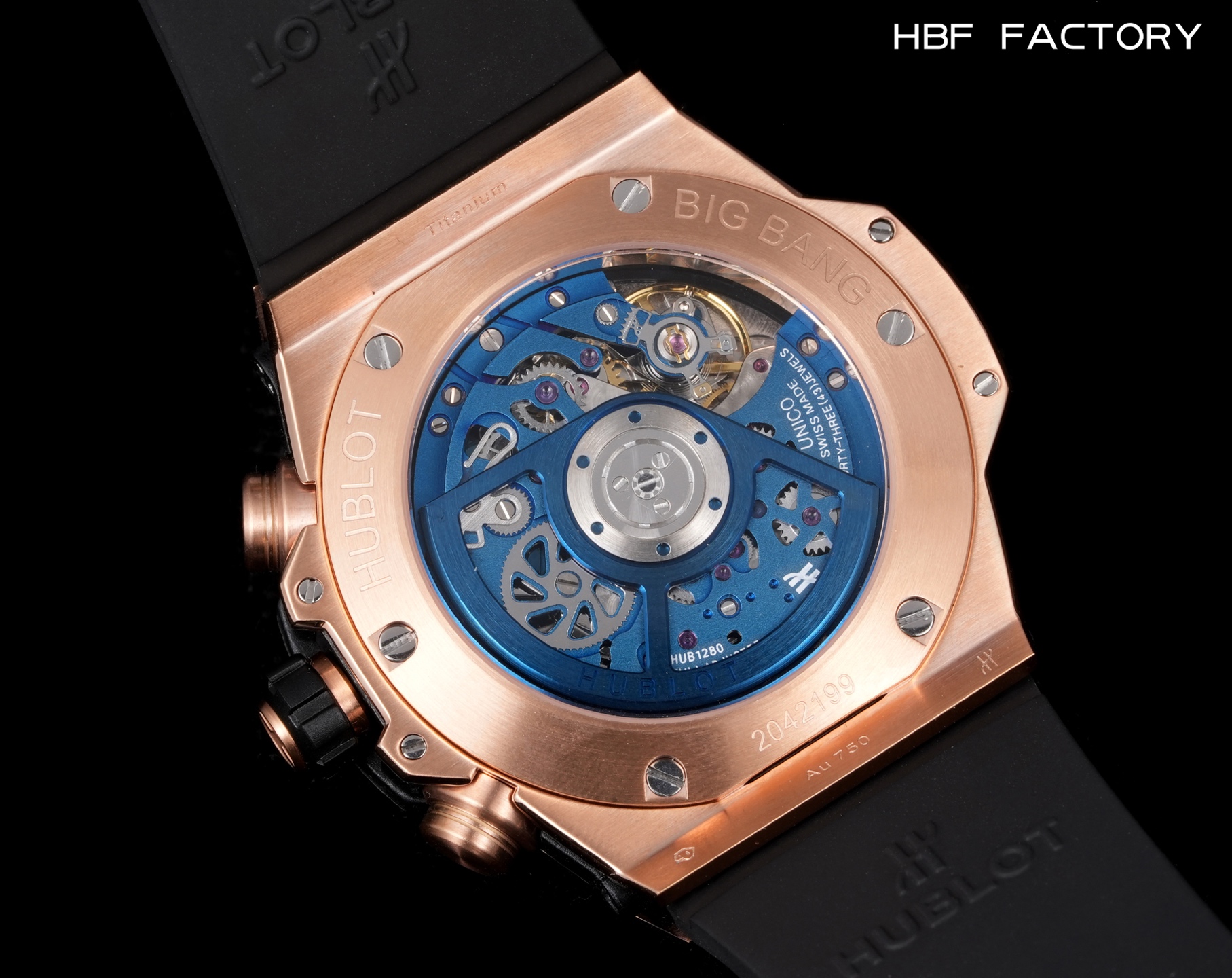 1650💰HBF  FACTORY  V2版 宇舶(恒宝)HUBLOT ——英勇无畏，拳拳出击，简称“HUB”“恒宝”，BigBang大爆炸元素材料计时码表v2版❶表壳采用进口316精钢材料 设计感爆炸❷搭载7750改“HUB1242”自动机芯 计时瞬启与一键飞返 完美还原原装功能 二次增重自动摆坨 达到更稳定的走时和超低返修率❸表带采用天然橡树橡胶表带 超强防水 柔软舒适❹表镜采用天然蓝宝石玻璃 耐磨耐刮 通透零瑕疵          作为一个年轻的品牌 宇舶以张扬的个性和独特的设计在高端制造下重抹一笔青春活力 将与大家一同感受年轻的自由！！！