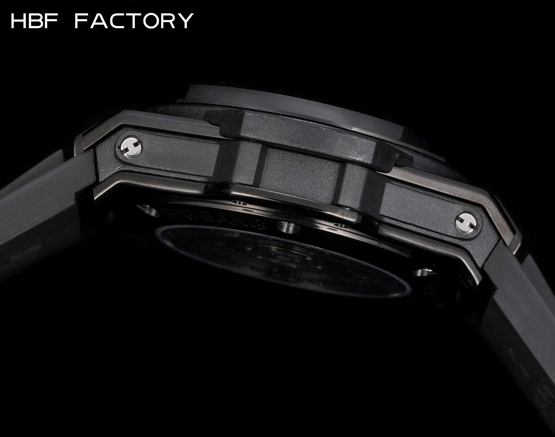 1650💰HBF  FACTORY  V2版 宇舶(恒宝)HUBLOT ——英勇无畏，拳拳出击，简称“HUB”“恒宝”，BigBang大爆炸元素材料计时码表v2版❶表壳采用进口316精钢材料 设计感爆炸❷搭载7750改“HUB1242”自动机芯 计时瞬启与一键飞返 完美还原原装功能 二次增重自动摆坨 达到更稳定的走时和超低返修率❸表带采用天然橡树橡胶表带 超强防水 柔软舒适❹表镜采用天然蓝宝石玻璃 耐磨耐刮 通透零瑕疵          作为一个年轻的品牌 宇舶以张扬的个性和独特的设计在高端制造下重抹一笔青春活力 将与大家一同感受年轻的自由！！！