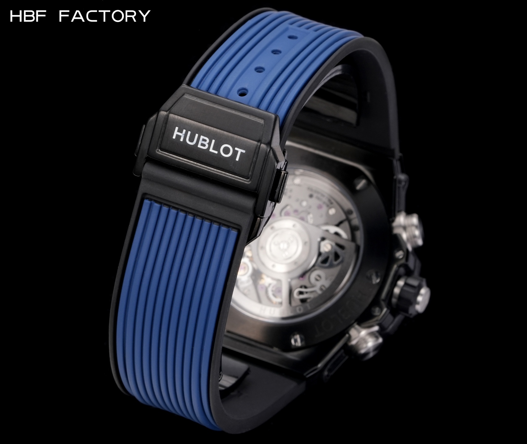 1650💰HBF  FACTORY  V2版 宇舶(恒宝)HUBLOT ——英勇无畏，拳拳出击，简称“HUB”“恒宝”，BigBang大爆炸元素材料计时码表v2版❶表壳采用进口316精钢材料 设计感爆炸❷搭载7750改“HUB1242”自动机芯 计时瞬启与一键飞返 完美还原原装功能 二次增重自动摆坨 达到更稳定的走时和超低返修率❸表带采用天然橡树橡胶表带 超强防水 柔软舒适❹表镜采用天然蓝宝石玻璃 耐磨耐刮 通透零瑕疵          作为一个年轻的品牌 宇舶以张扬的个性和独特的设计在高端制造下重抹一笔青春活力 将与大家一同感受年轻的自由！！！