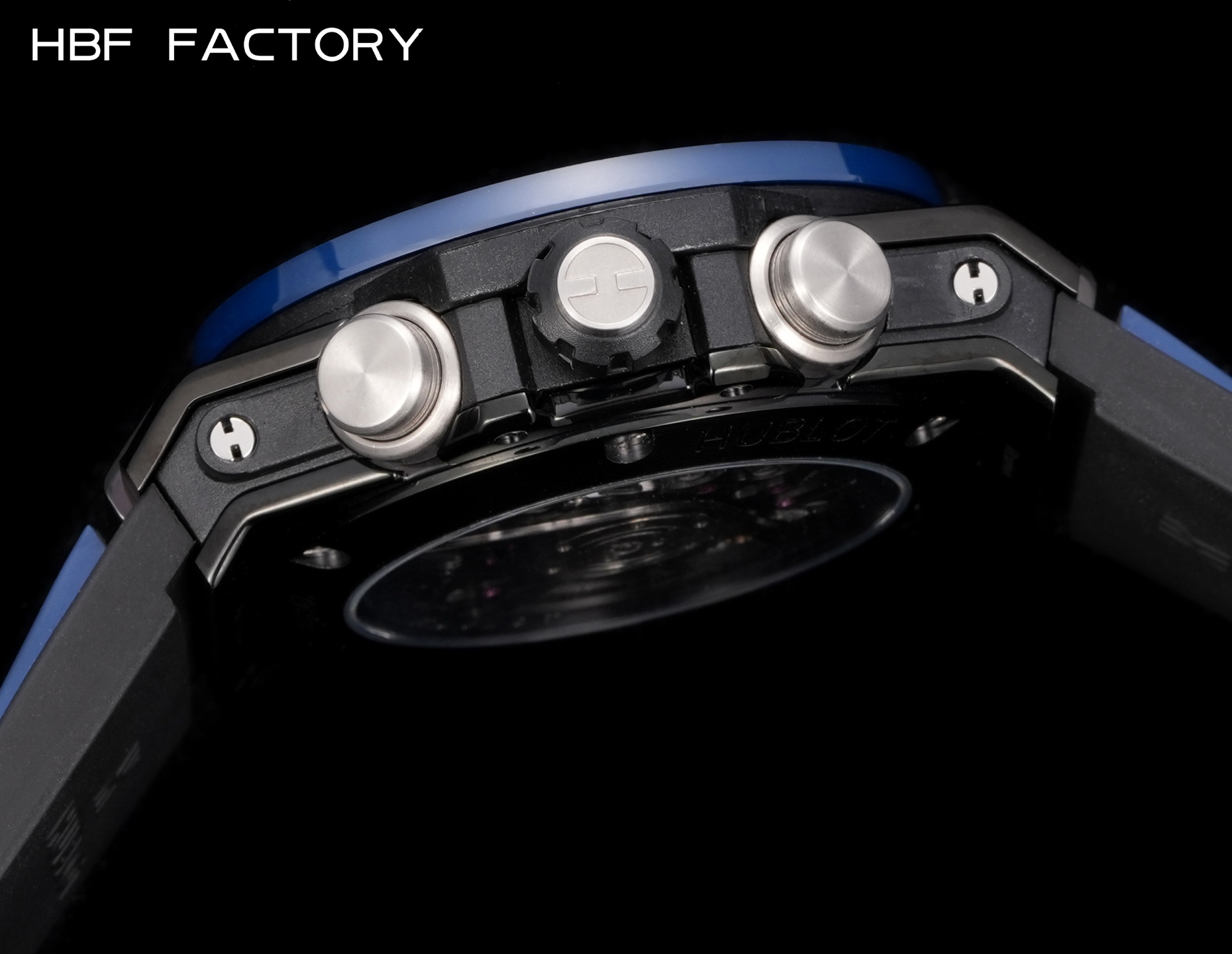 1650💰HBF  FACTORY  V2版 宇舶(恒宝)HUBLOT ——英勇无畏，拳拳出击，简称“HUB”“恒宝”，BigBang大爆炸元素材料计时码表v2版❶表壳采用进口316精钢材料 设计感爆炸❷搭载7750改“HUB1242”自动机芯 计时瞬启与一键飞返 完美还原原装功能 二次增重自动摆坨 达到更稳定的走时和超低返修率❸表带采用天然橡树橡胶表带 超强防水 柔软舒适❹表镜采用天然蓝宝石玻璃 耐磨耐刮 通透零瑕疵          作为一个年轻的品牌 宇舶以张扬的个性和独特的设计在高端制造下重抹一笔青春活力 将与大家一同感受年轻的自由！！！