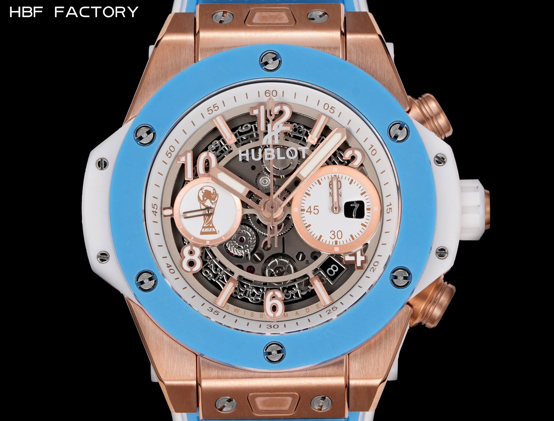 1650💰HBF  FACTORY  V2版 宇舶(恒宝)HUBLOT ——英勇无畏，拳拳出击，简称“HUB”“恒宝”，BigBang大爆炸元素材料计时码表v2版❶表壳采用进口316精钢材料 设计感爆炸❷搭载7750改“HUB1242”自动机芯 计时瞬启与一键飞返 完美还原原装功能 二次增重自动摆坨 达到更稳定的走时和超低返修率❸表带采用天然橡树橡胶表带 超强防水 柔软舒适❹表镜采用天然蓝宝石玻璃 耐磨耐刮 通透零瑕疵          作为一个年轻的品牌 宇舶以张扬的个性和独特的设计在高端制造下重抹一笔青春活力 将与大家一同感受年轻的自由！！！