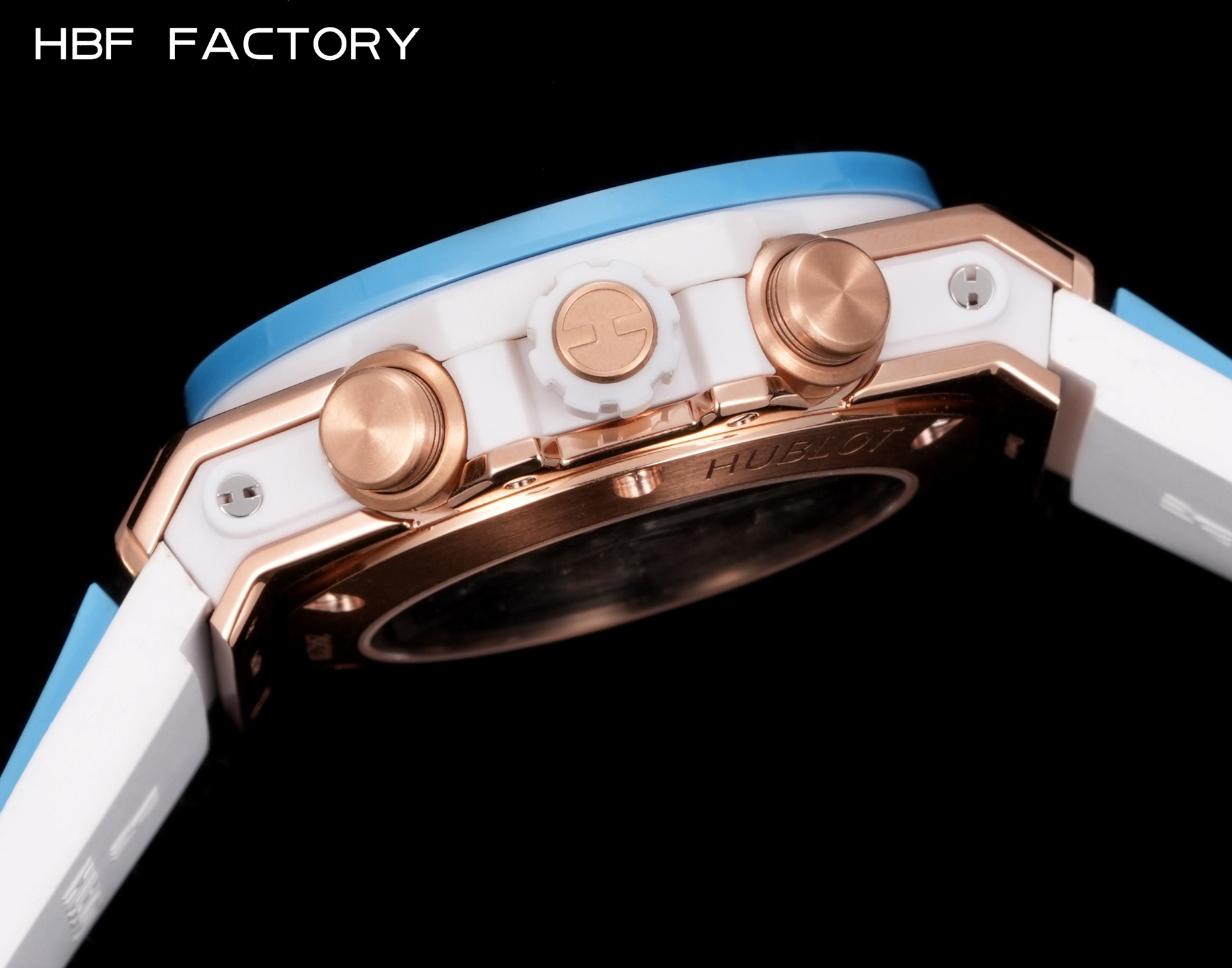 1650💰HBF  FACTORY  V2版 宇舶(恒宝)HUBLOT ——英勇无畏，拳拳出击，简称“HUB”“恒宝”，BigBang大爆炸元素材料计时码表v2版❶表壳采用进口316精钢材料 设计感爆炸❷搭载7750改“HUB1242”自动机芯 计时瞬启与一键飞返 完美还原原装功能 二次增重自动摆坨 达到更稳定的走时和超低返修率❸表带采用天然橡树橡胶表带 超强防水 柔软舒适❹表镜采用天然蓝宝石玻璃 耐磨耐刮 通透零瑕疵          作为一个年轻的品牌 宇舶以张扬的个性和独特的设计在高端制造下重抹一笔青春活力 将与大家一同感受年轻的自由！！！