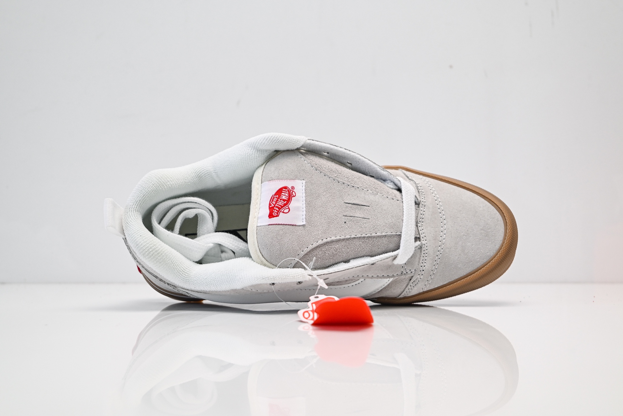 Vans Knu Skool CL 万斯范斯低帮休闲运动帆布滑板鞋 面包鞋 薄底 纯硫化 可盐可咸 夏季百搭神器 VN0009QCWHT 褐白 灰生胶