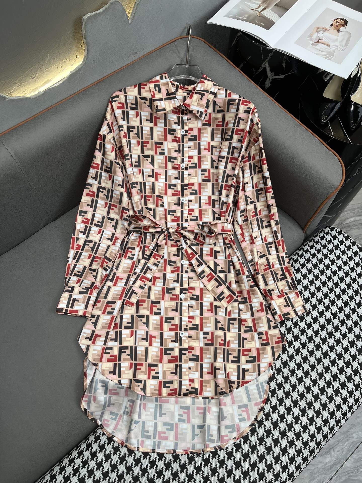 Fendi Clothing Dresses Replica 1:1 High Quality
 Printing Fall Collection Fashion