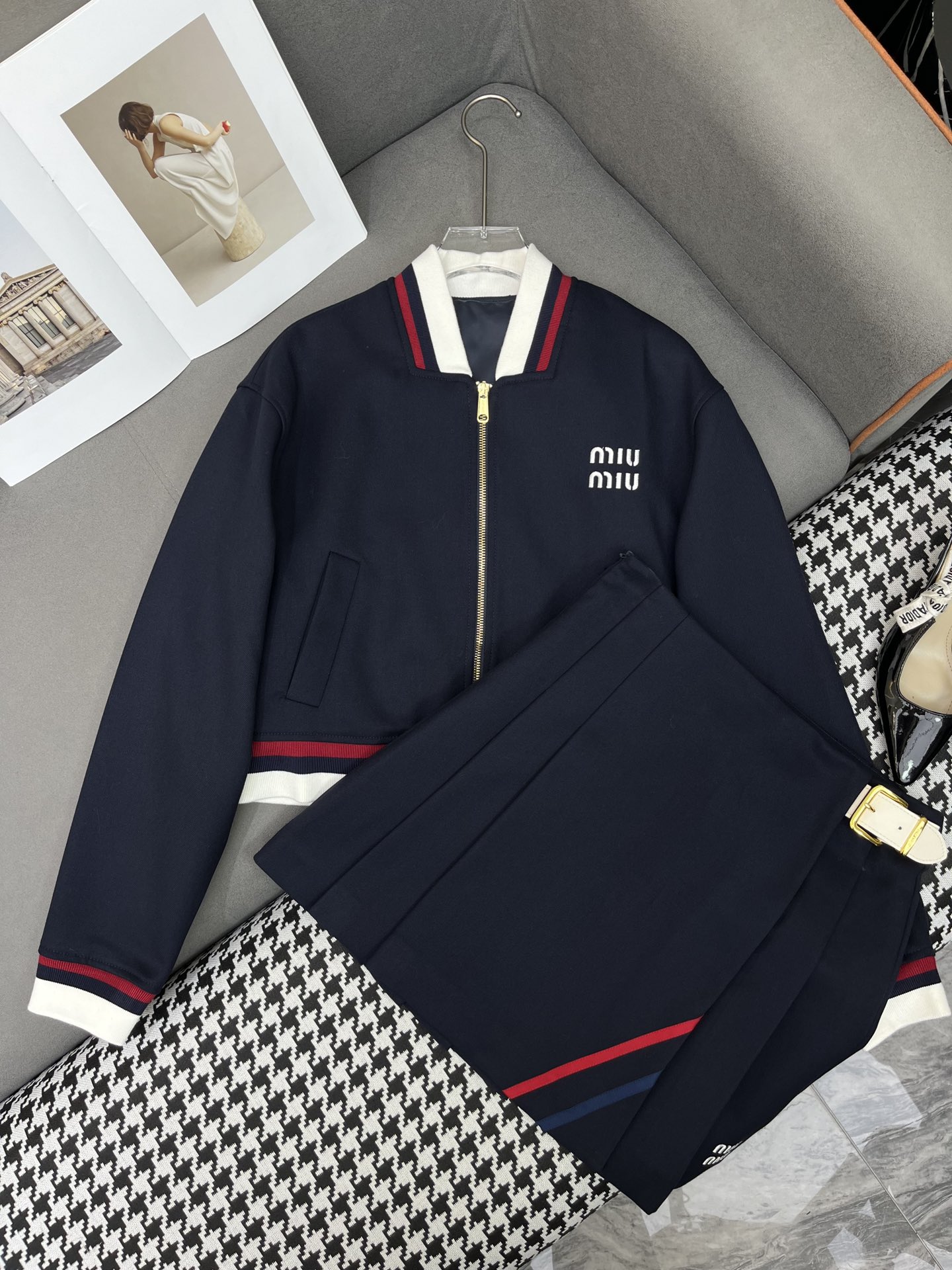Replica perfetta MiuMiu Abbigliamento Giacca & Soprabito Splicing SML2025320 9 i1730801491 8806 0