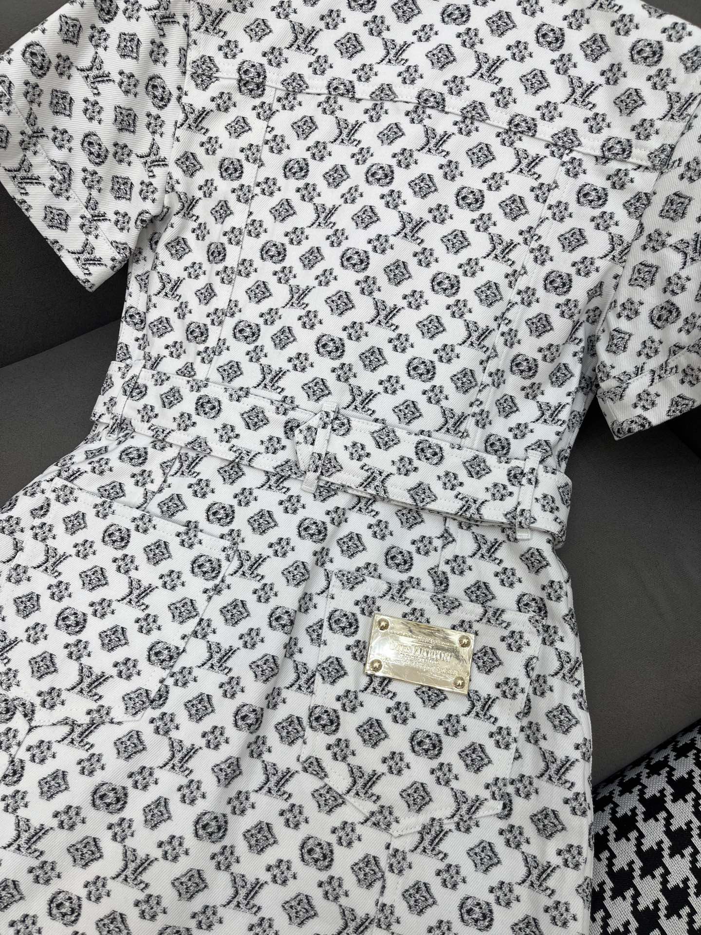 Louis Vuitton 25SS Monogram Denim Collar Dress - Elegant & Chic, Sizes S-L 6 i1751212724676 1453 0 4
