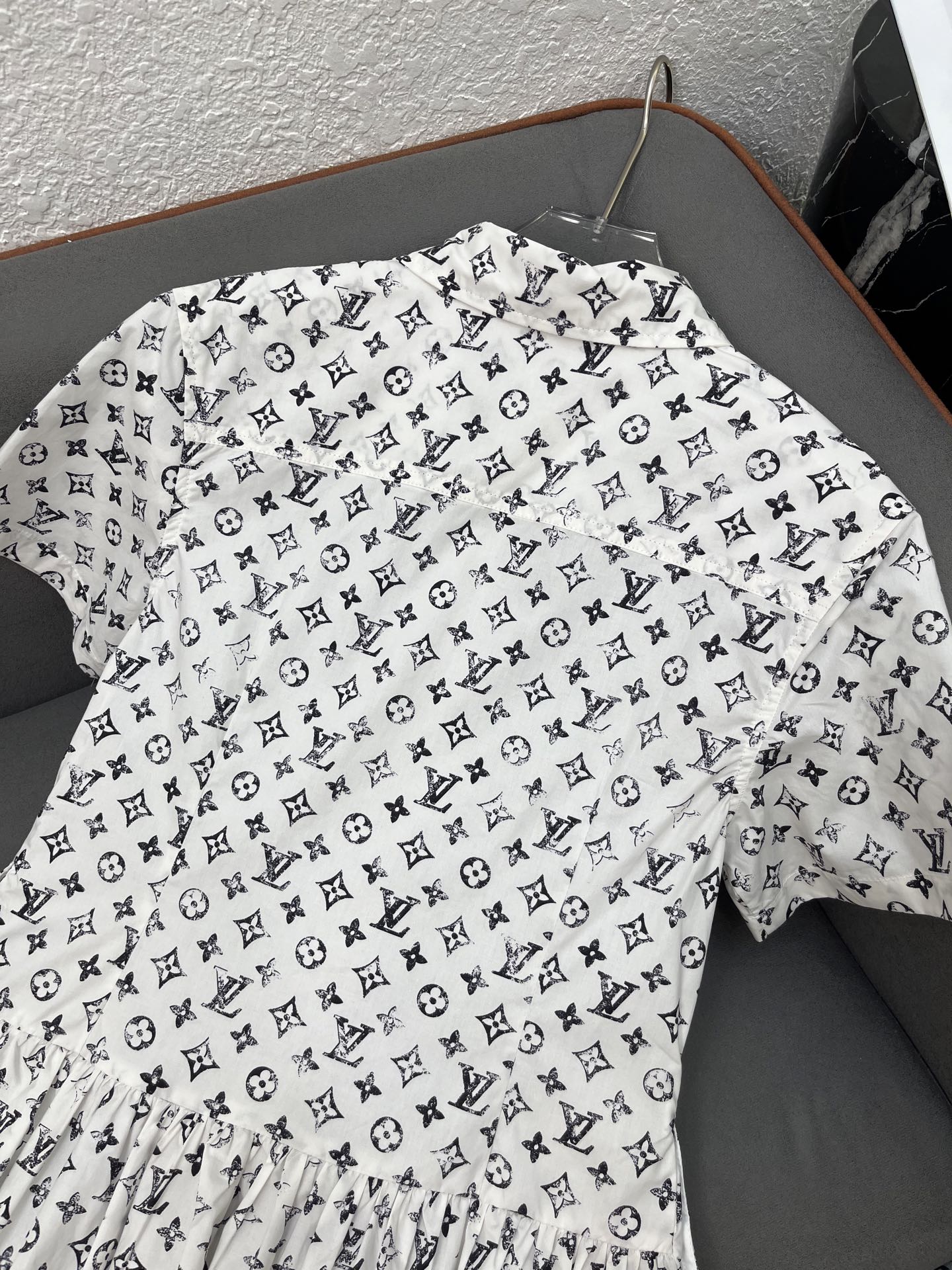 Louis Vuitton 25SS Monogram Print Collared Dress - Elegant & Chic 7 i1751212846212 9738 0 5