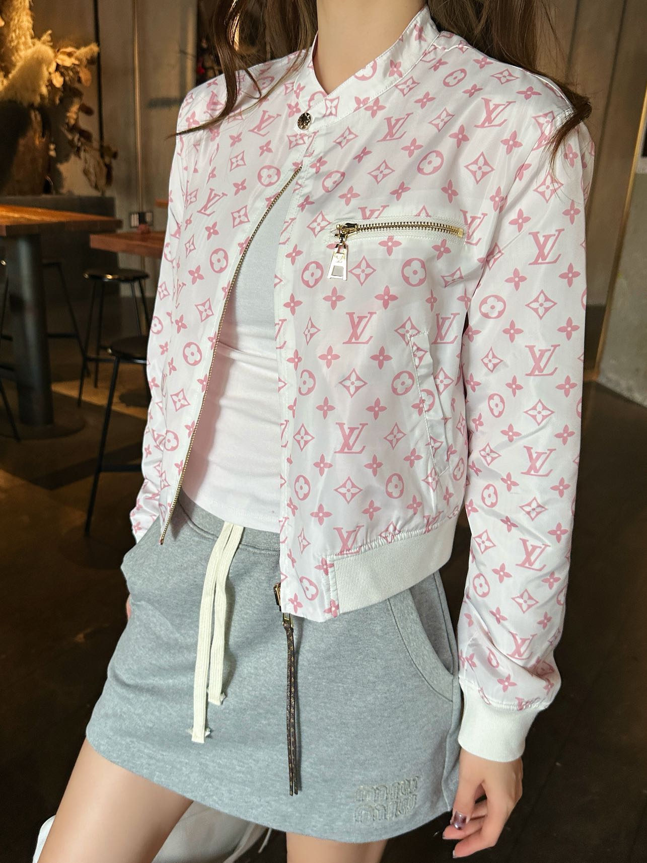 NO:737473,Upper body picture, reversible,,19860909上身图 双面穿,,,Women's clothing