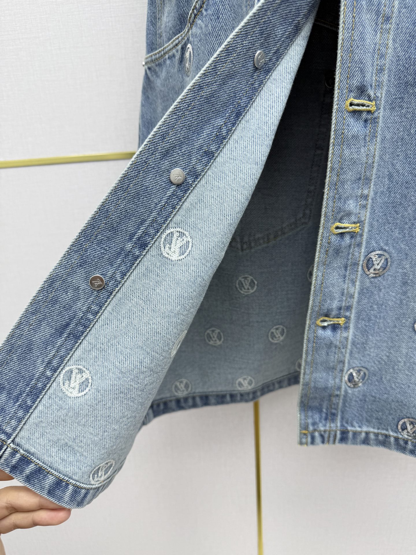 LV Embossed Monogram Belted Mini Dress