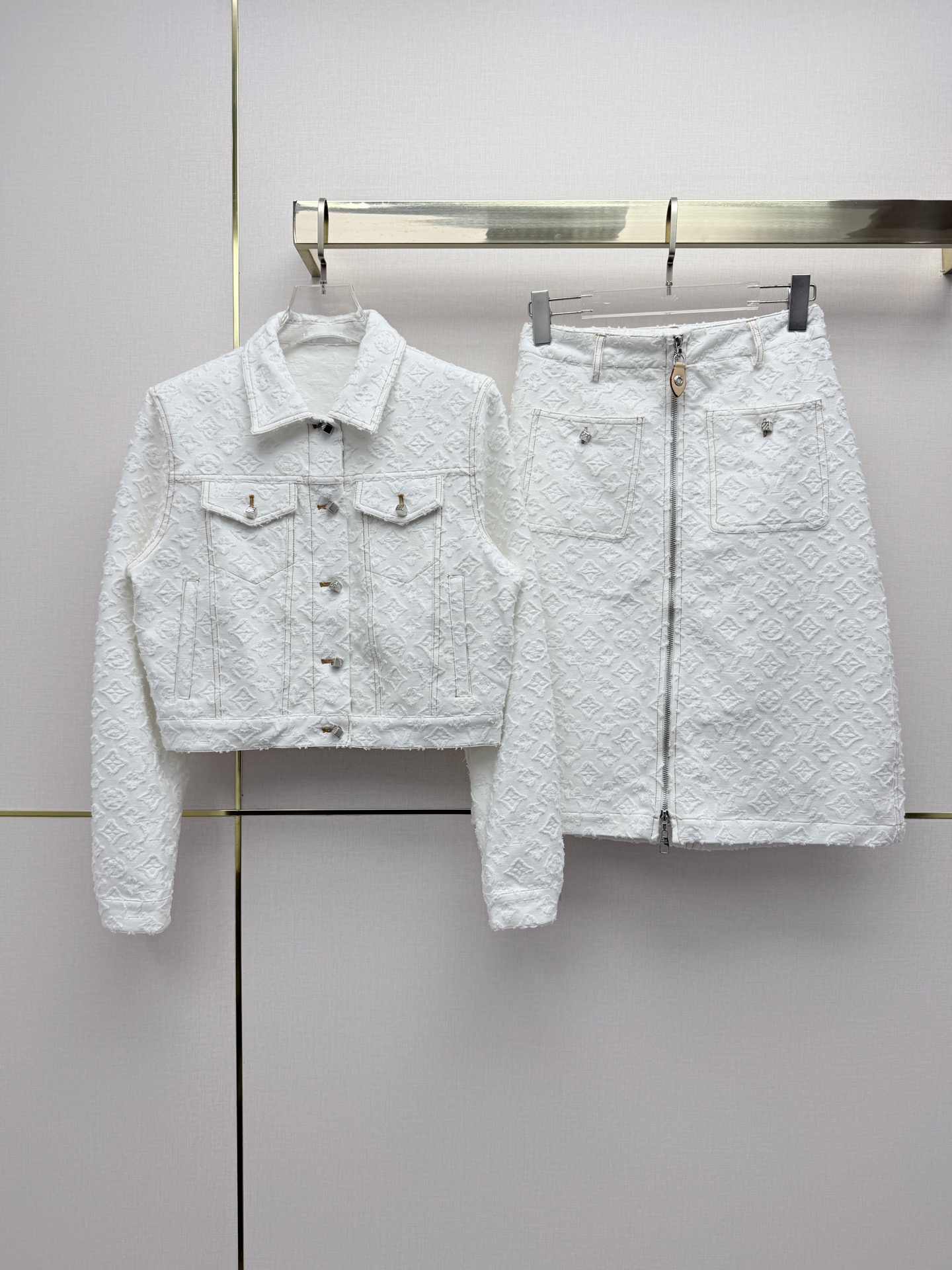 louis vuitton monogram jacquard denim jacket
