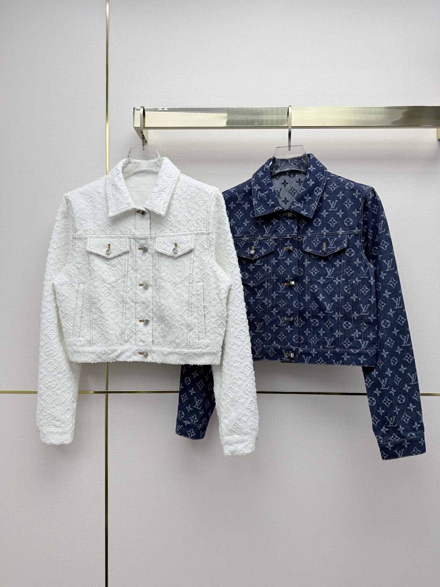 louis vuitton monogram jacquard denim jacket