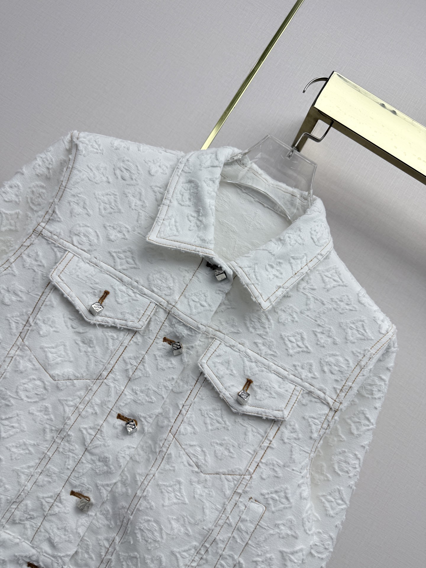 louis vuitton monogram jacquard denim jacket