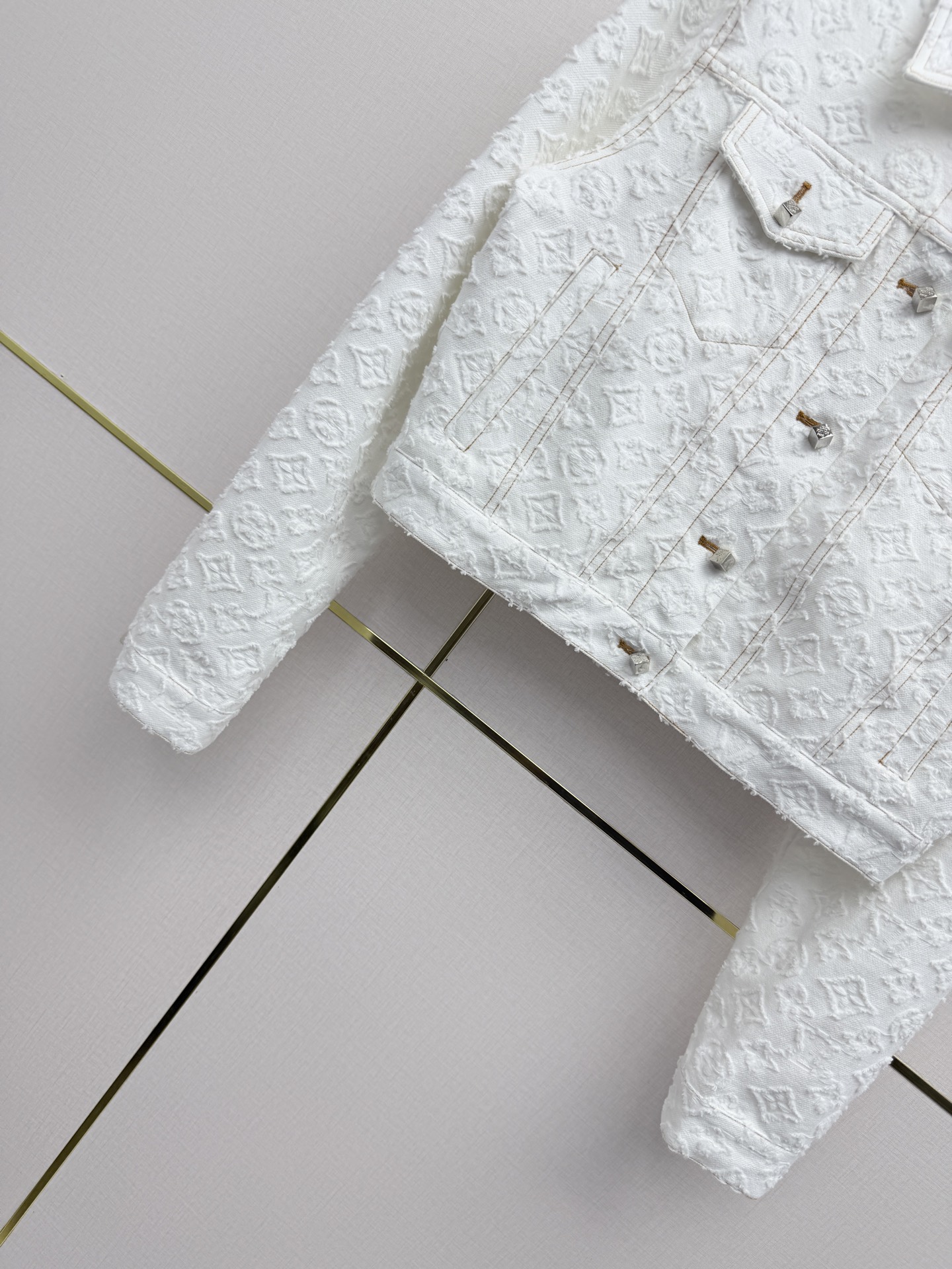 louis vuitton monogram jacquard denim jacket