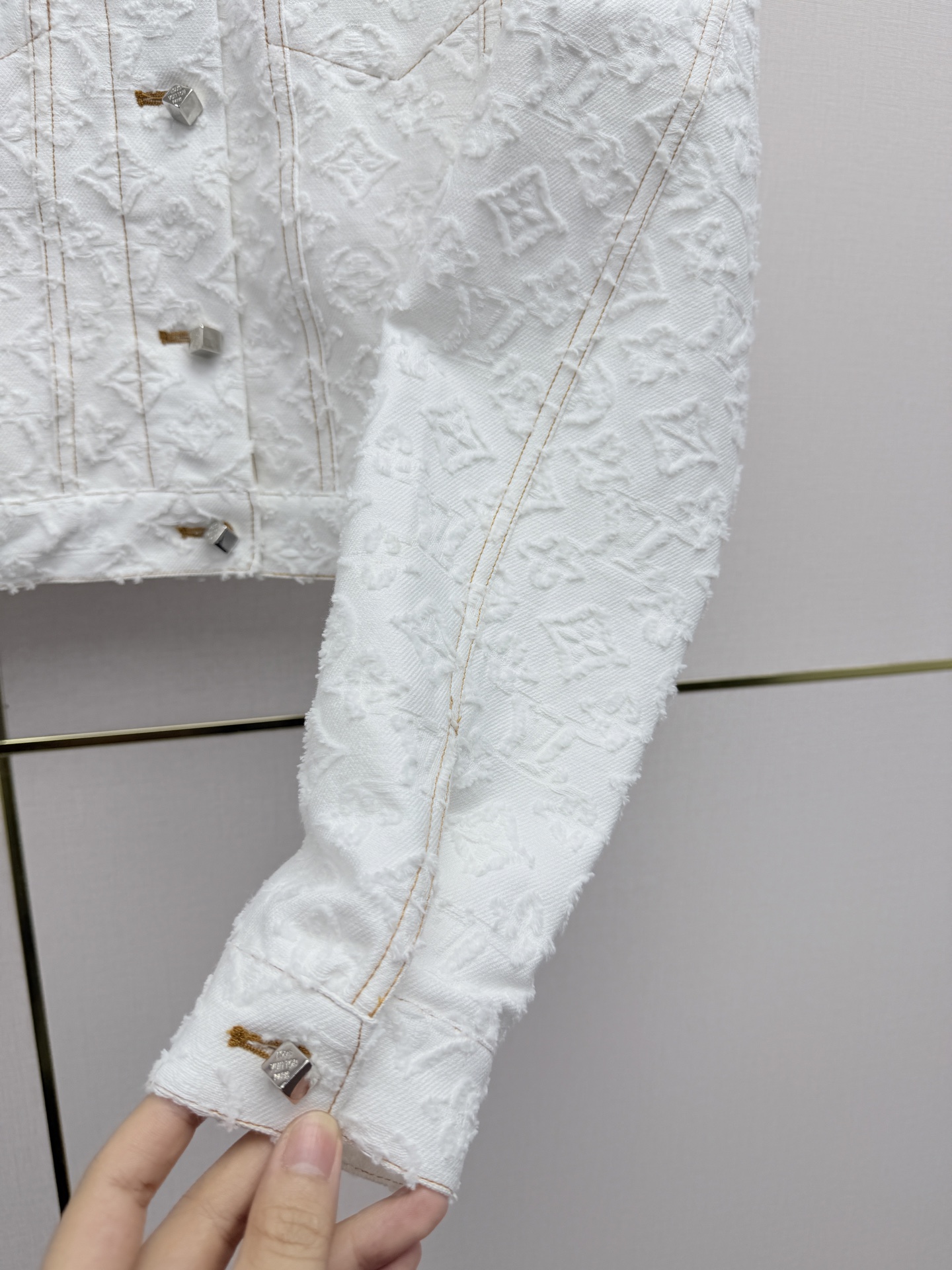 louis vuitton monogram jacquard denim jacket