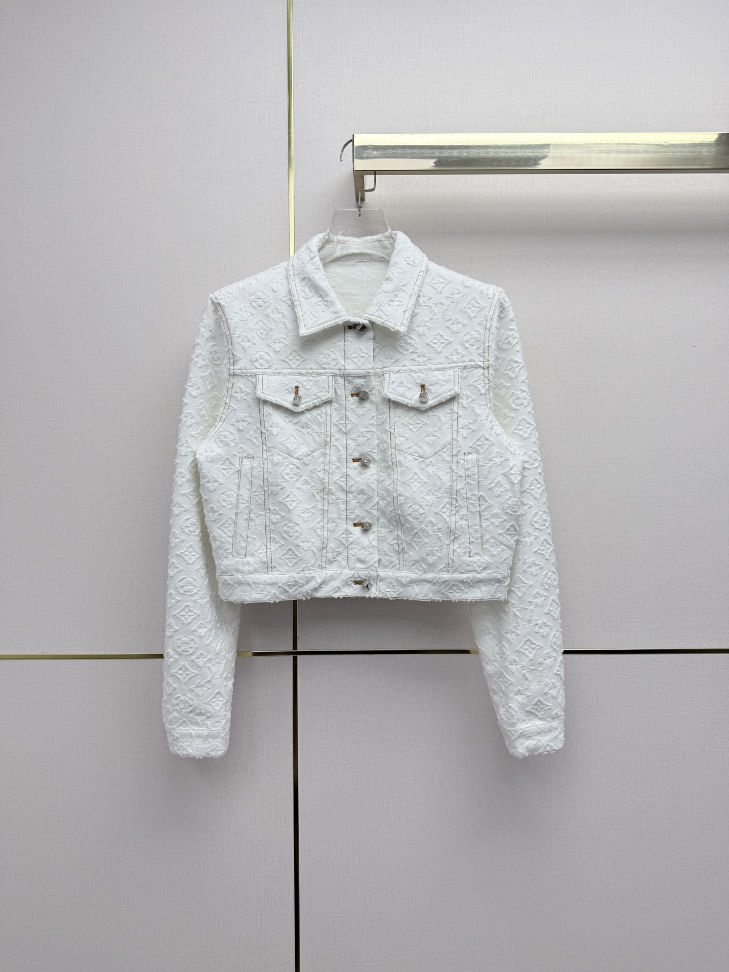 louis vuitton monogram jacquard denim jacket