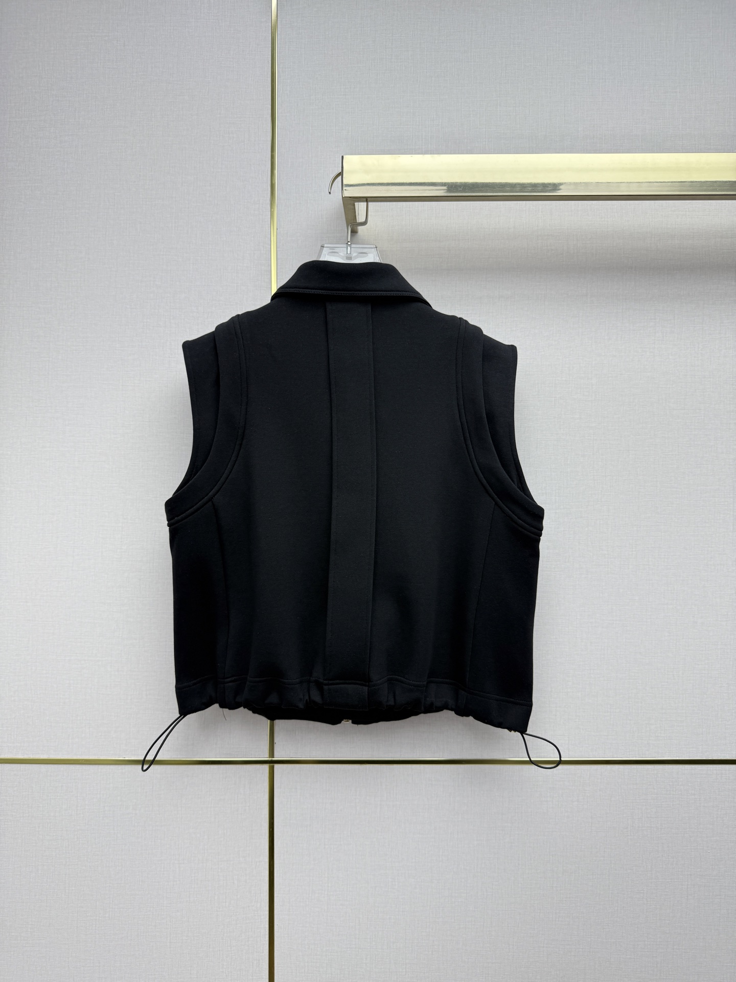 louis vuitton monogram accent zip up vest