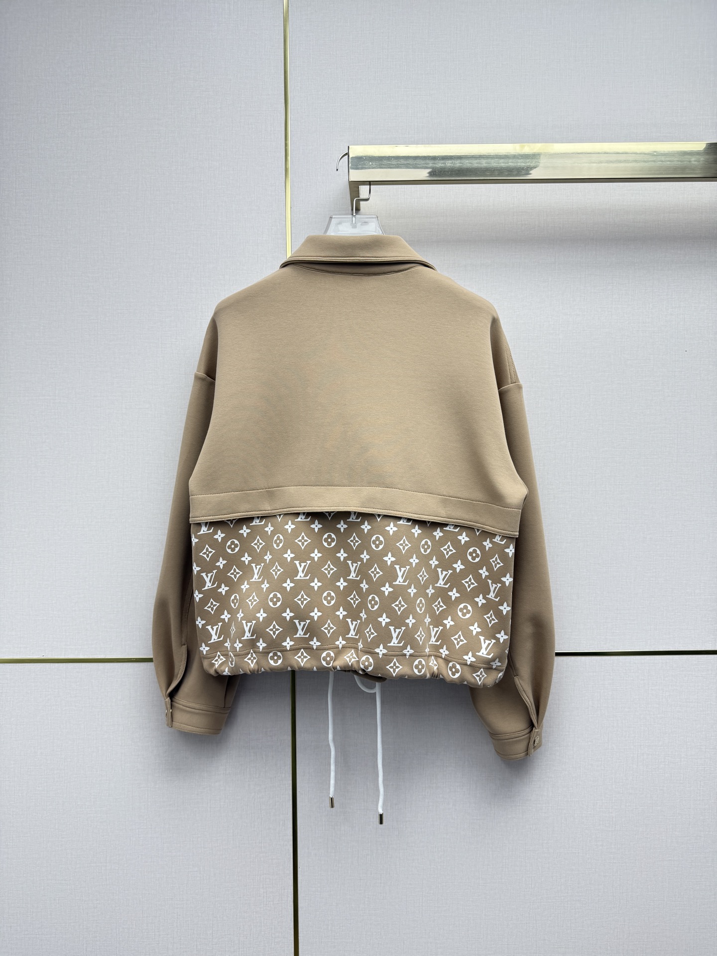 louis vuitton monogram accent fleece jacket