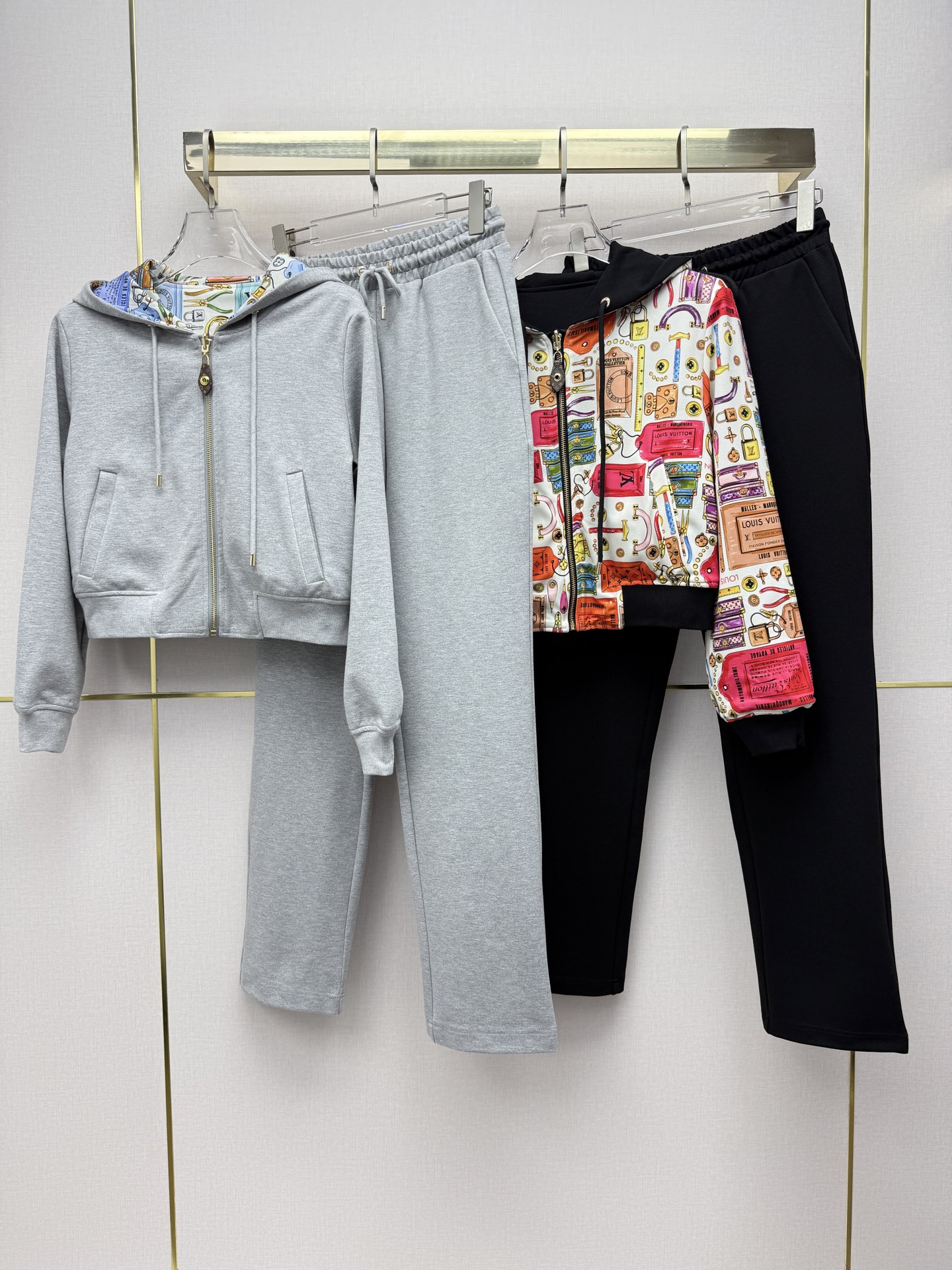 louis vuitton reversible monogram hoodie pants set