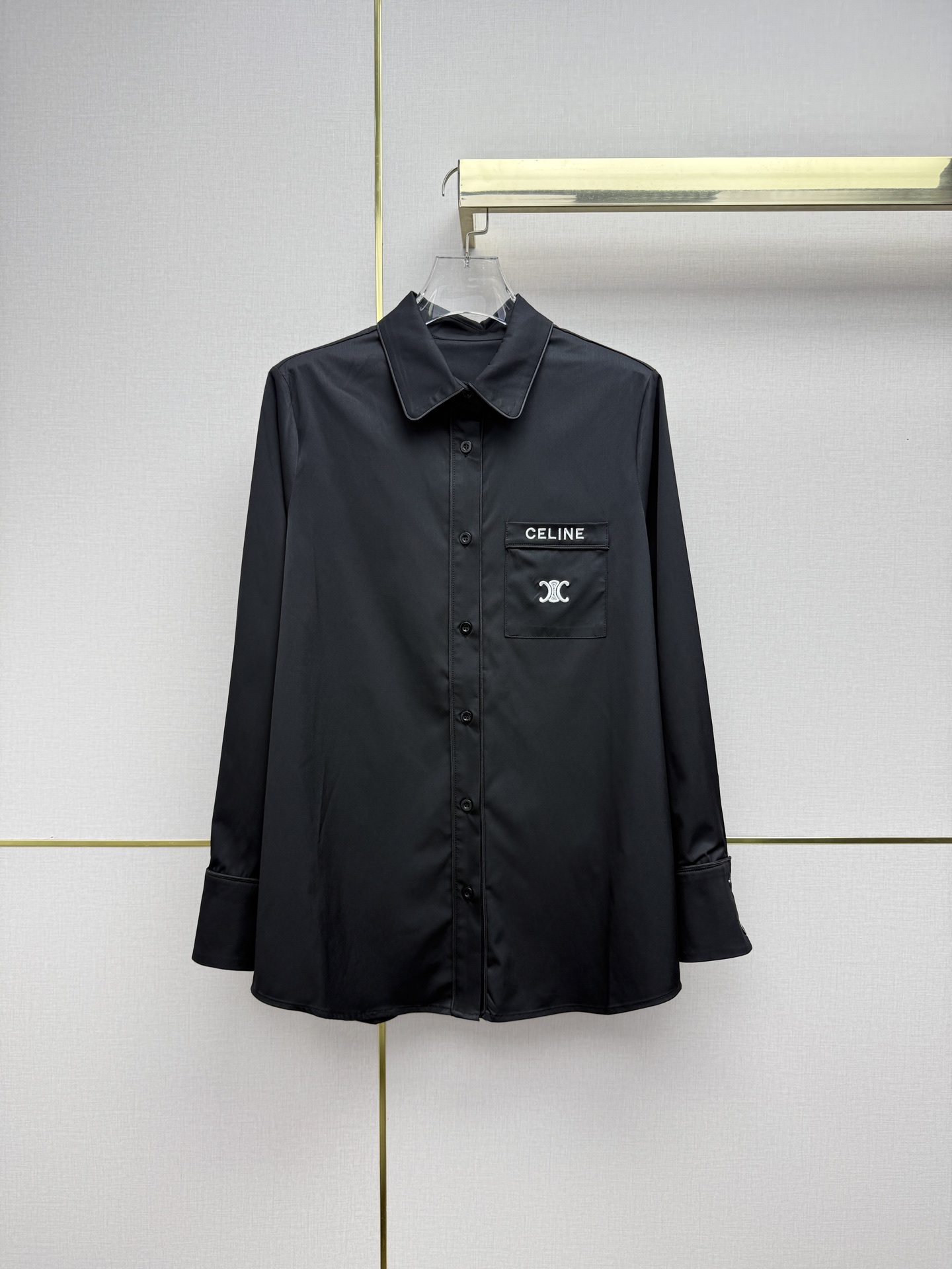 Celine Black Polo Shirt Dress