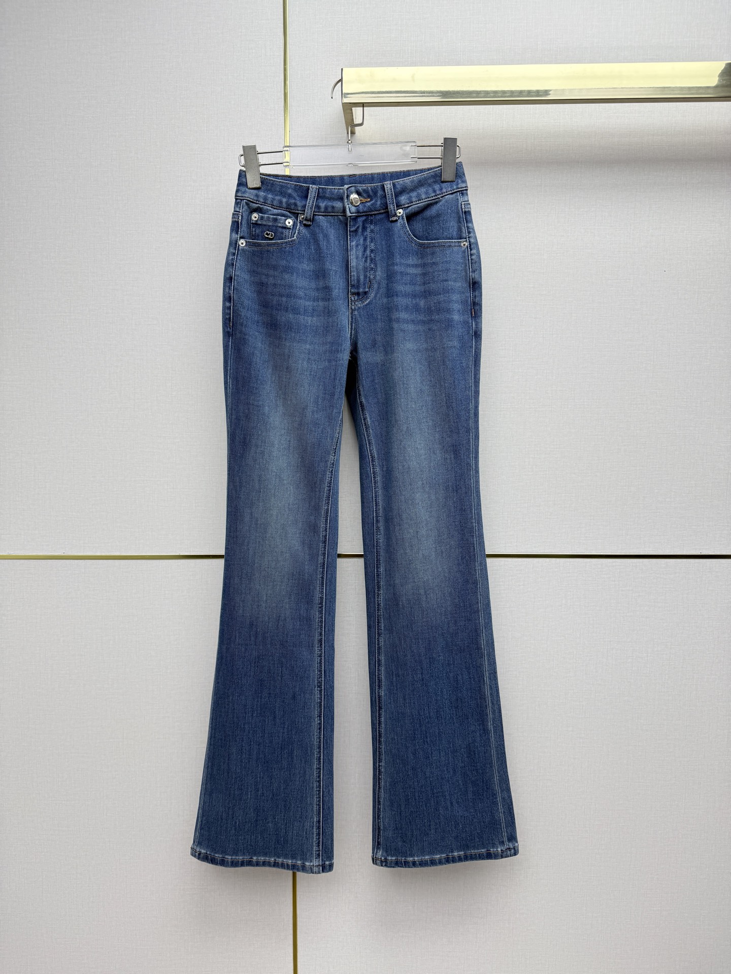 Blue Flared Pants
