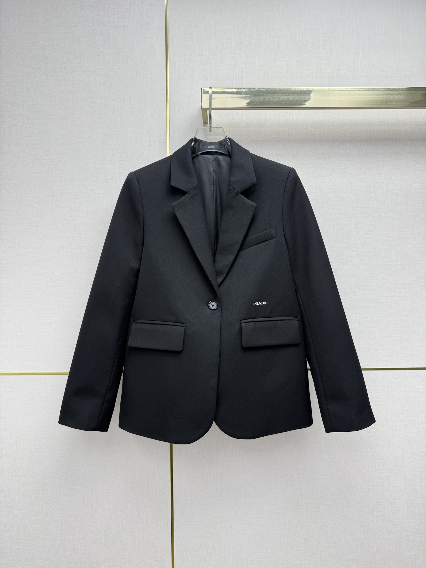 Prada Black Logo Blazer