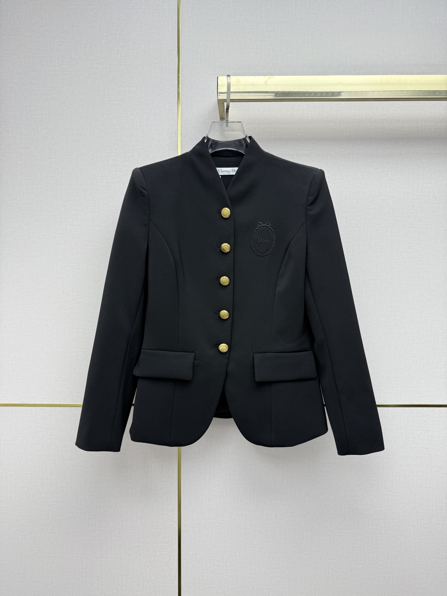 Black Button Front Jacket