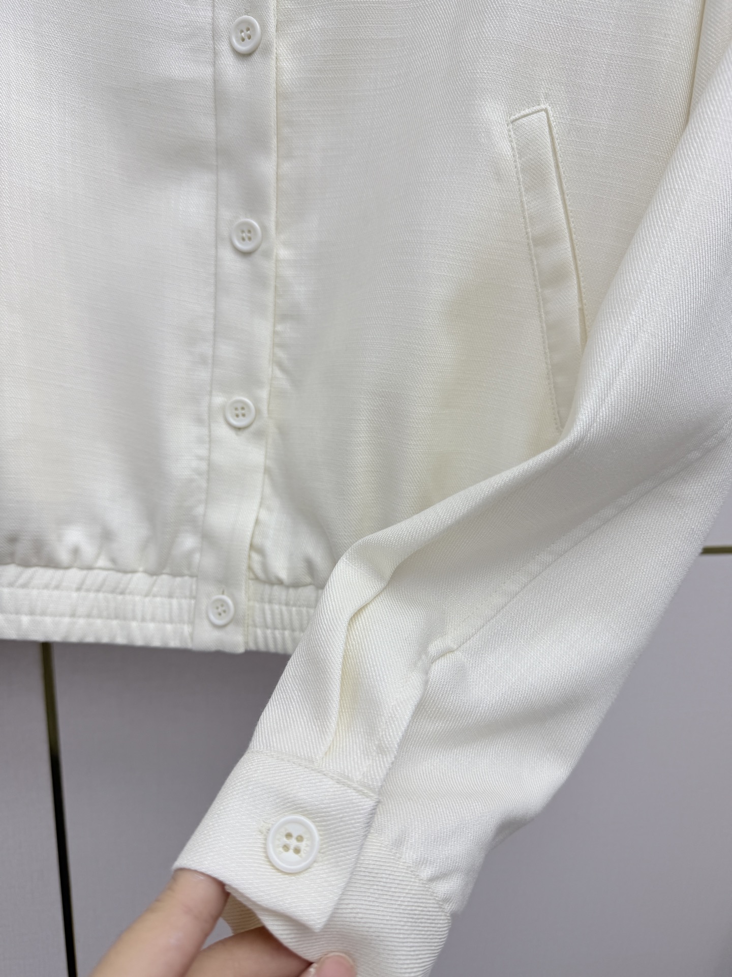 Prada White Jacket and Wide-Leg Pants Set