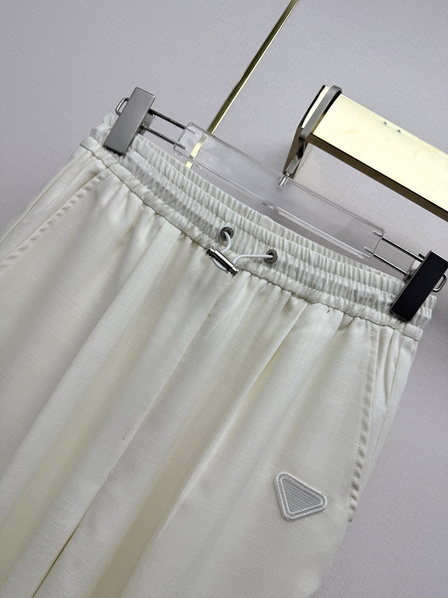Prada White Jacket and Wide-Leg Pants Set