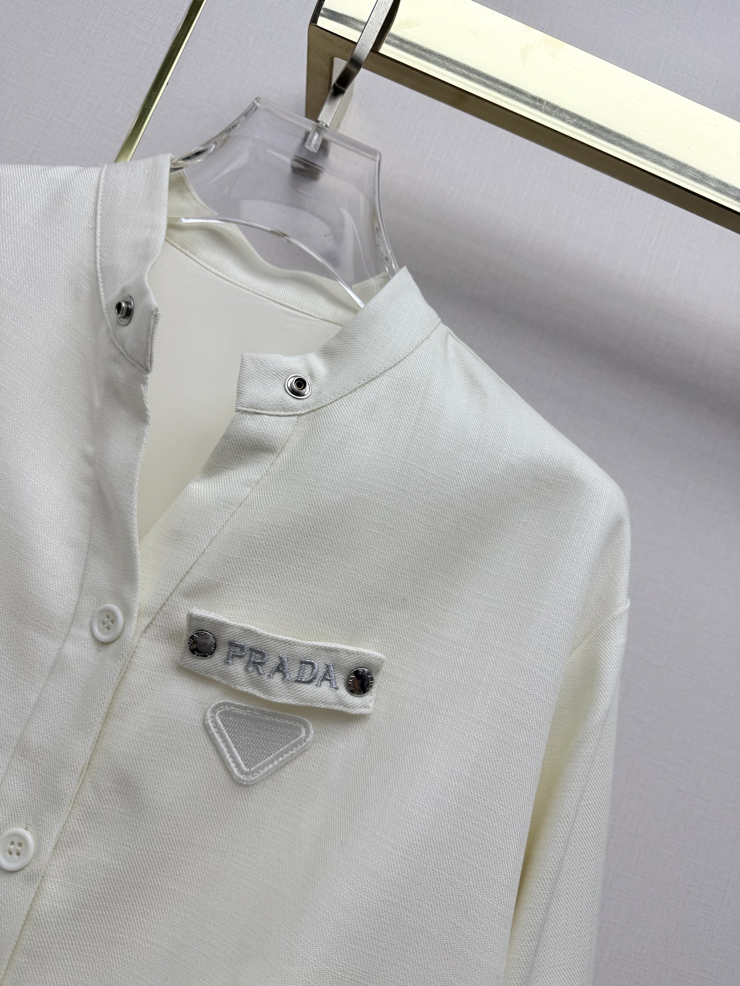 Prada White Jacket and Wide-Leg Pants Set