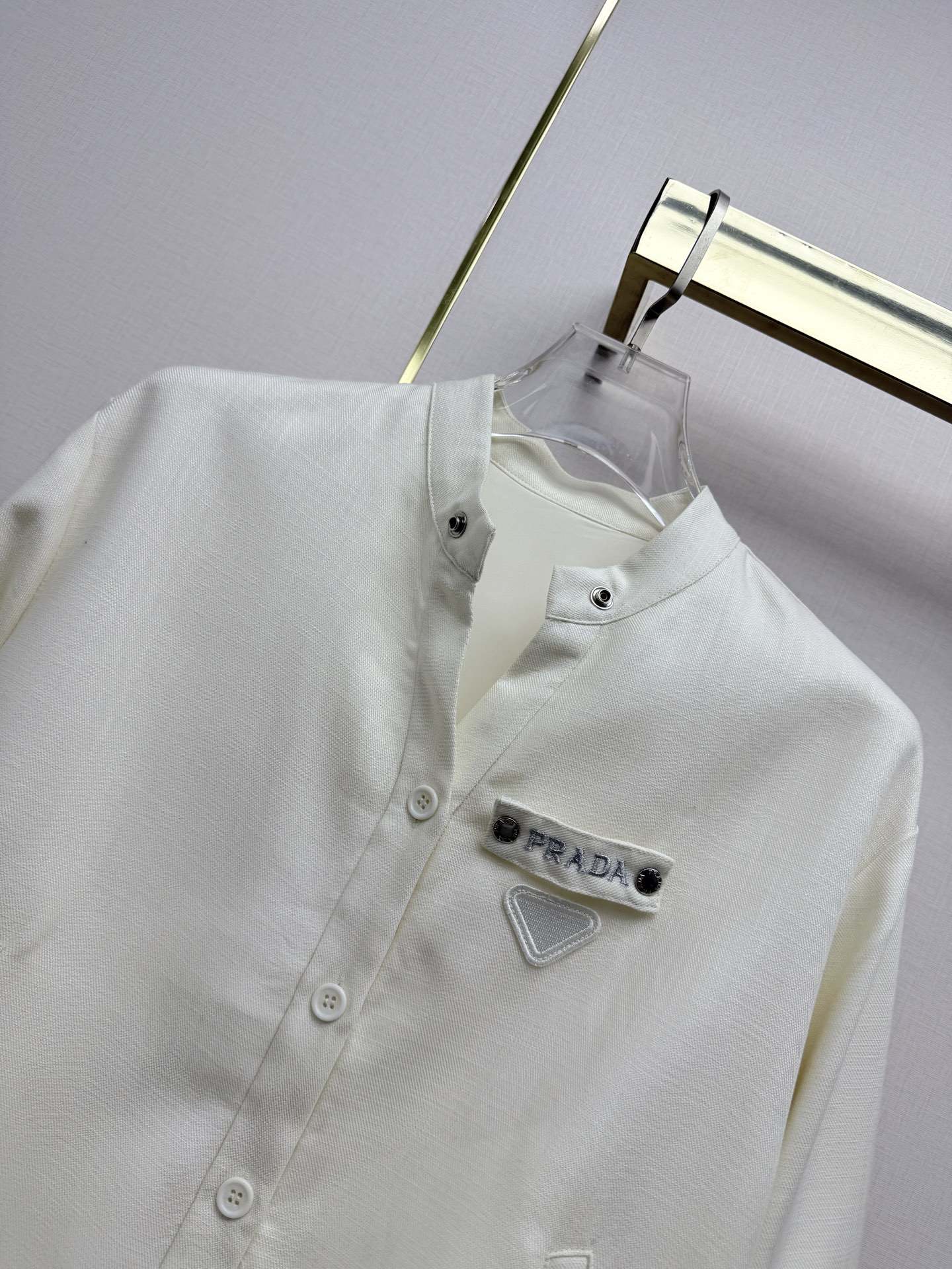 Prada White Jacket and Wide-Leg Pants Set