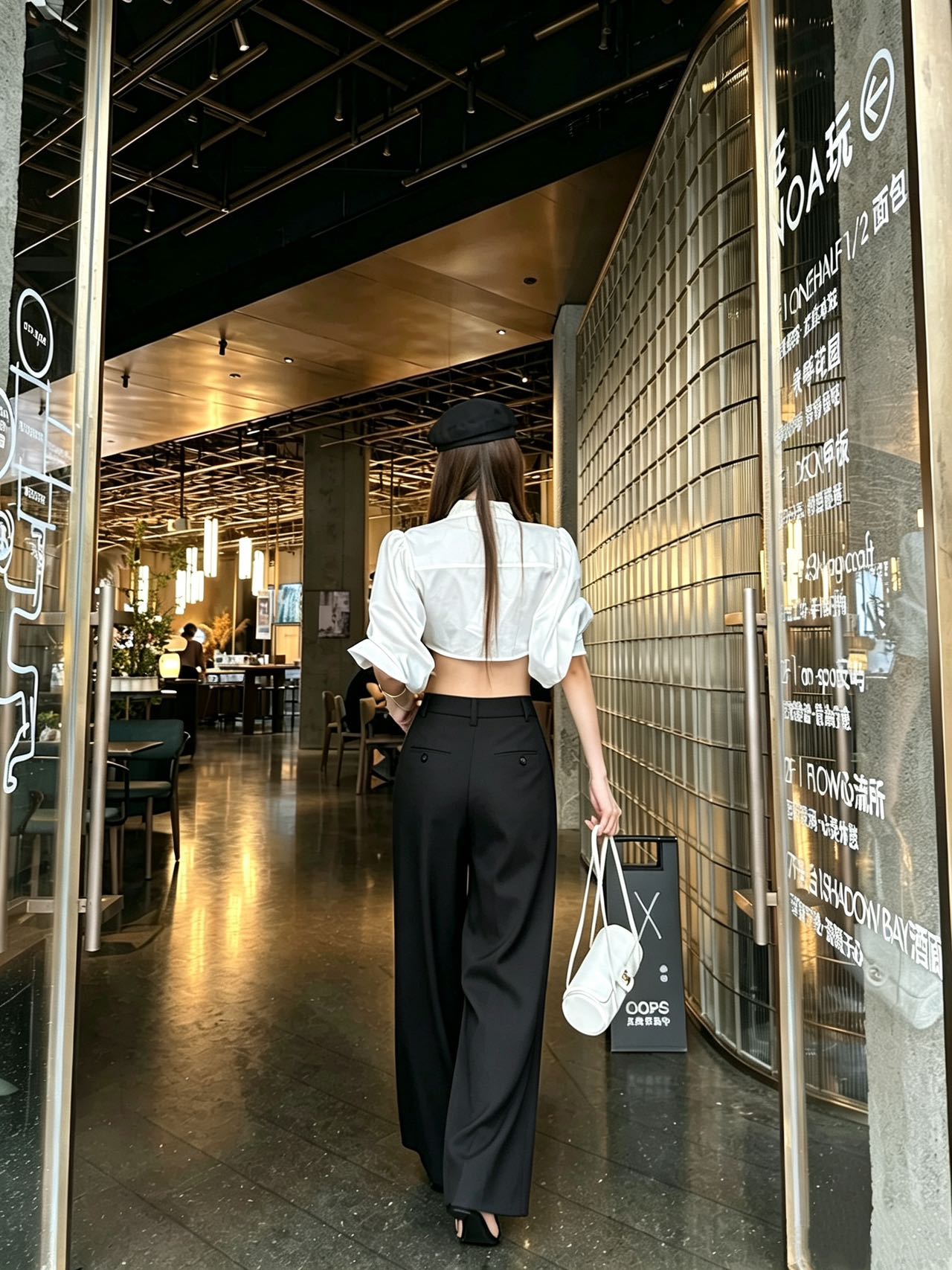 dior cd signature wide leg pants