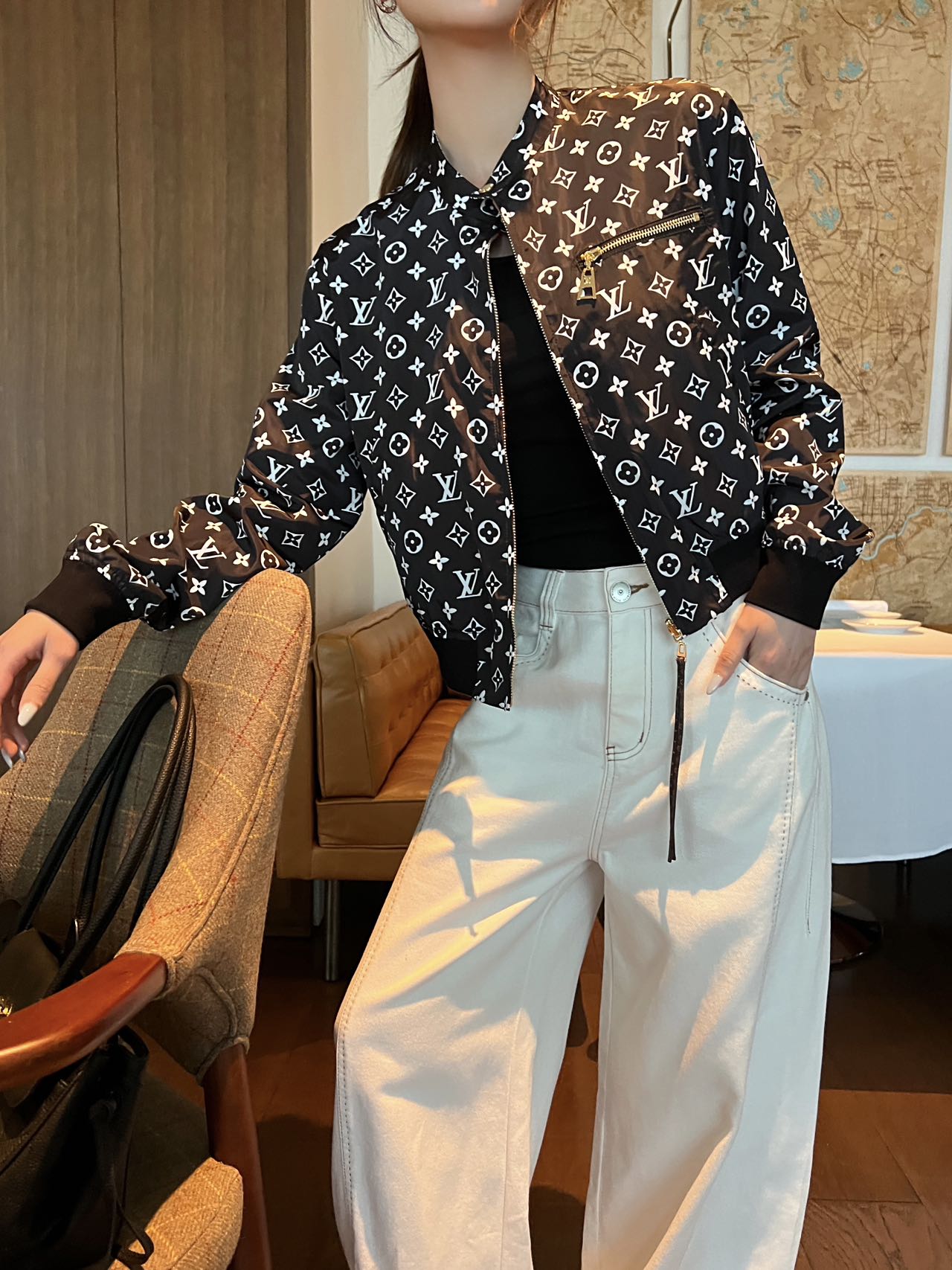 louis vuitton reversible nouveau bomber jacket