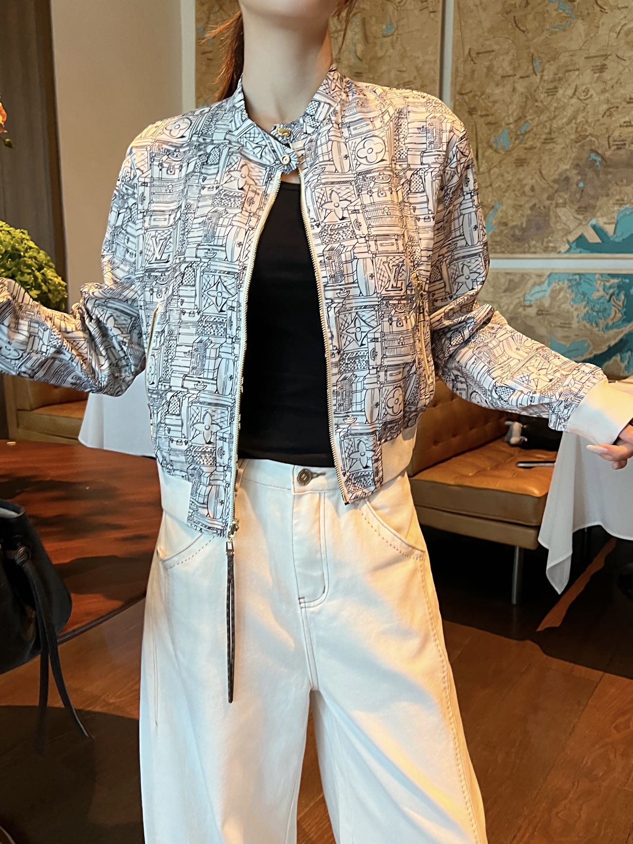 louis vuitton reversible nouveau bomber jacket