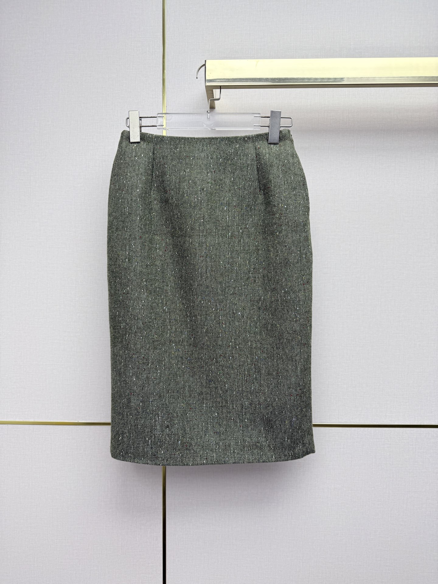 Green Straight Skirt