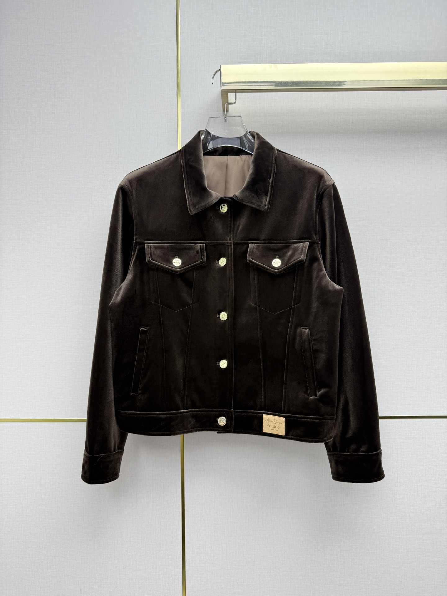 Louis Vuitton Brown Patch Pocket Jacket