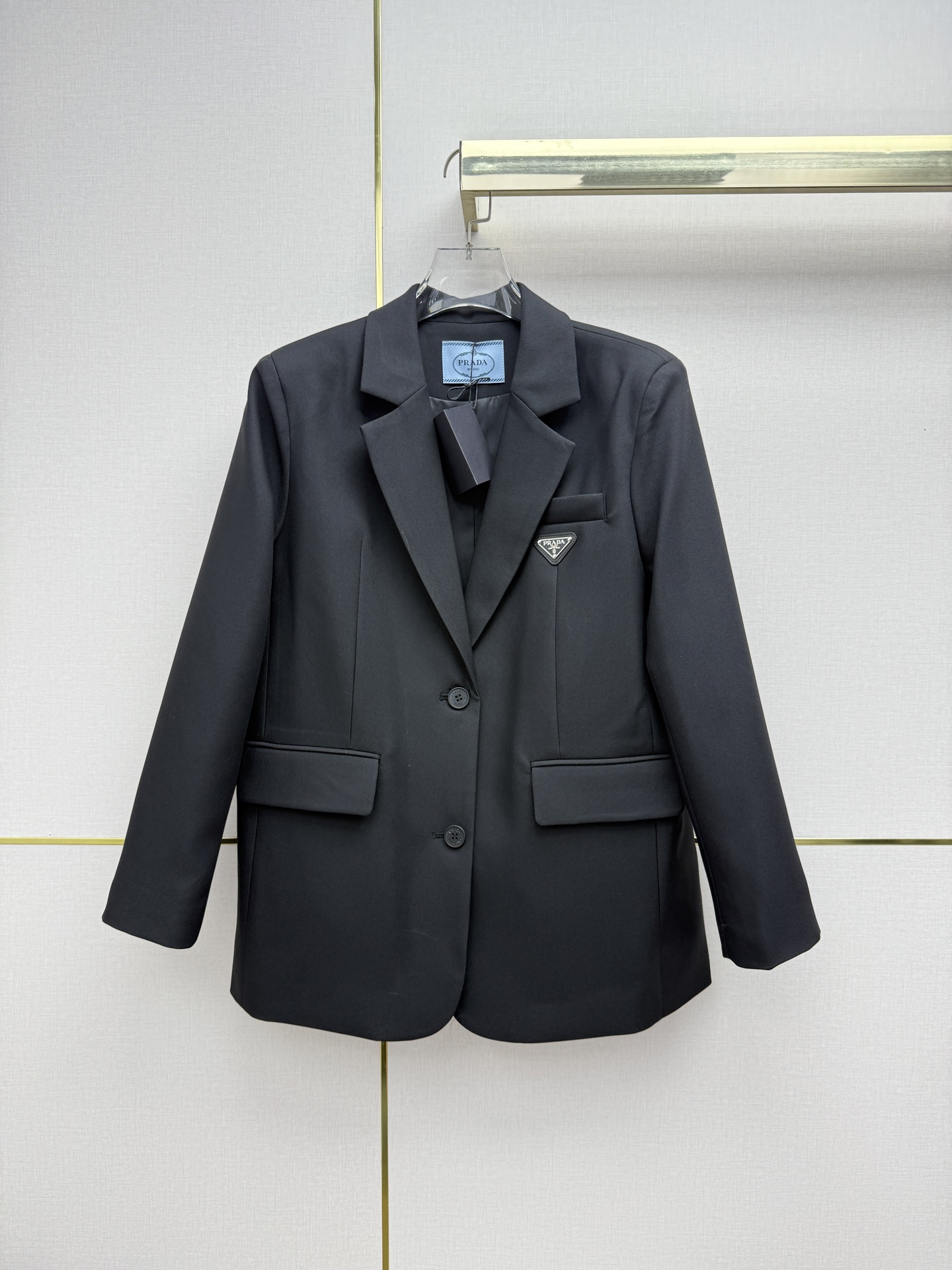 Prada Gray Double Breasted Blazer