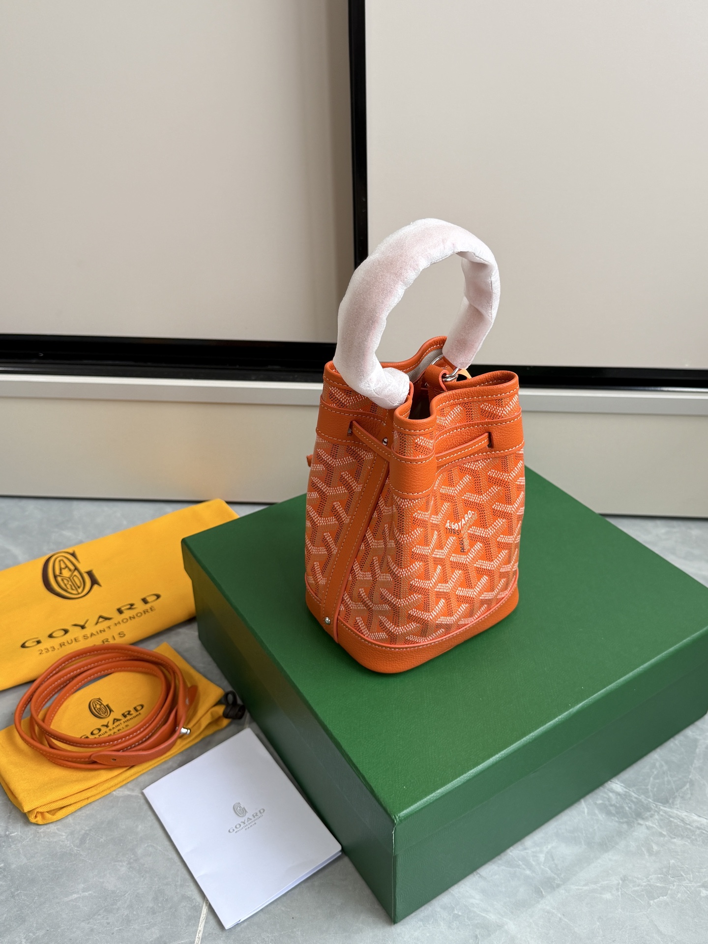 Goyard 戈雅迷你水桶·橙色