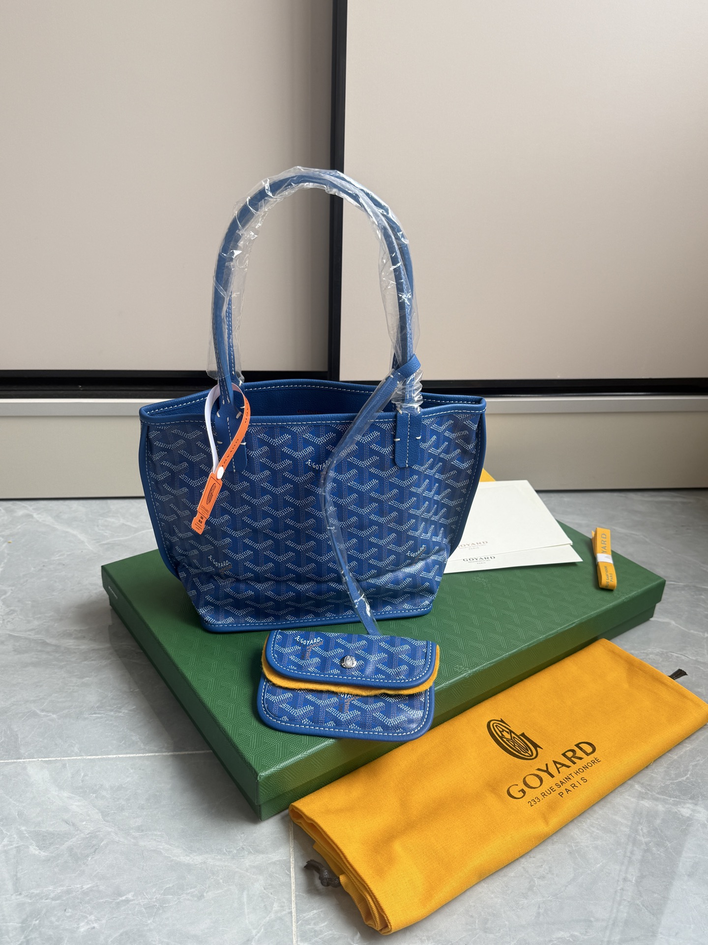 Goyard 狗牙购物袋·迷你·浅蓝色