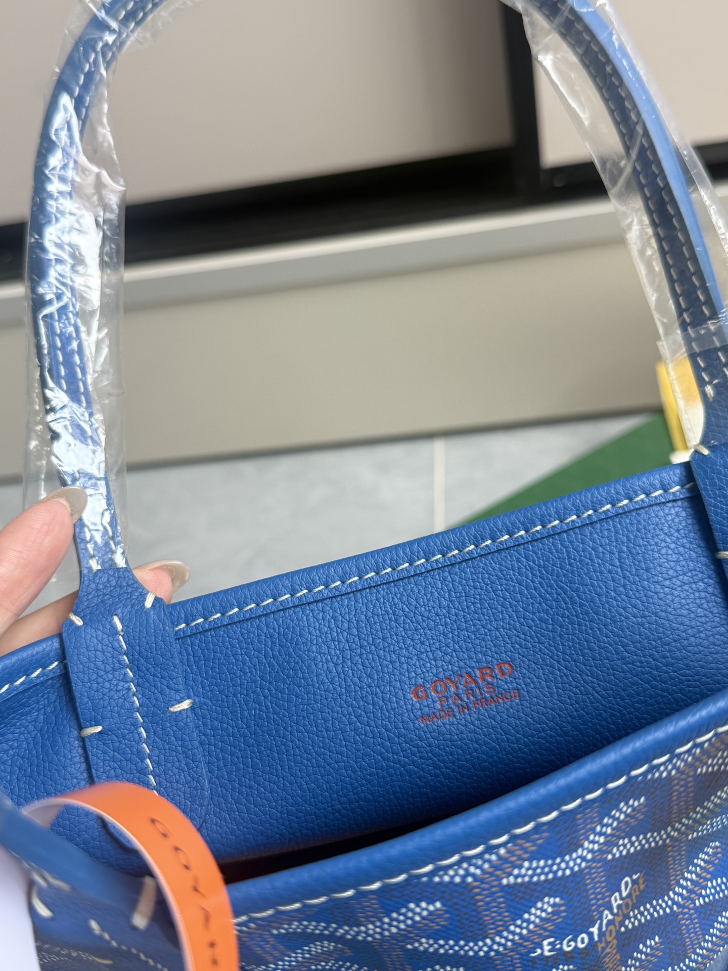 Goyard 狗牙购物袋·迷你·浅蓝色