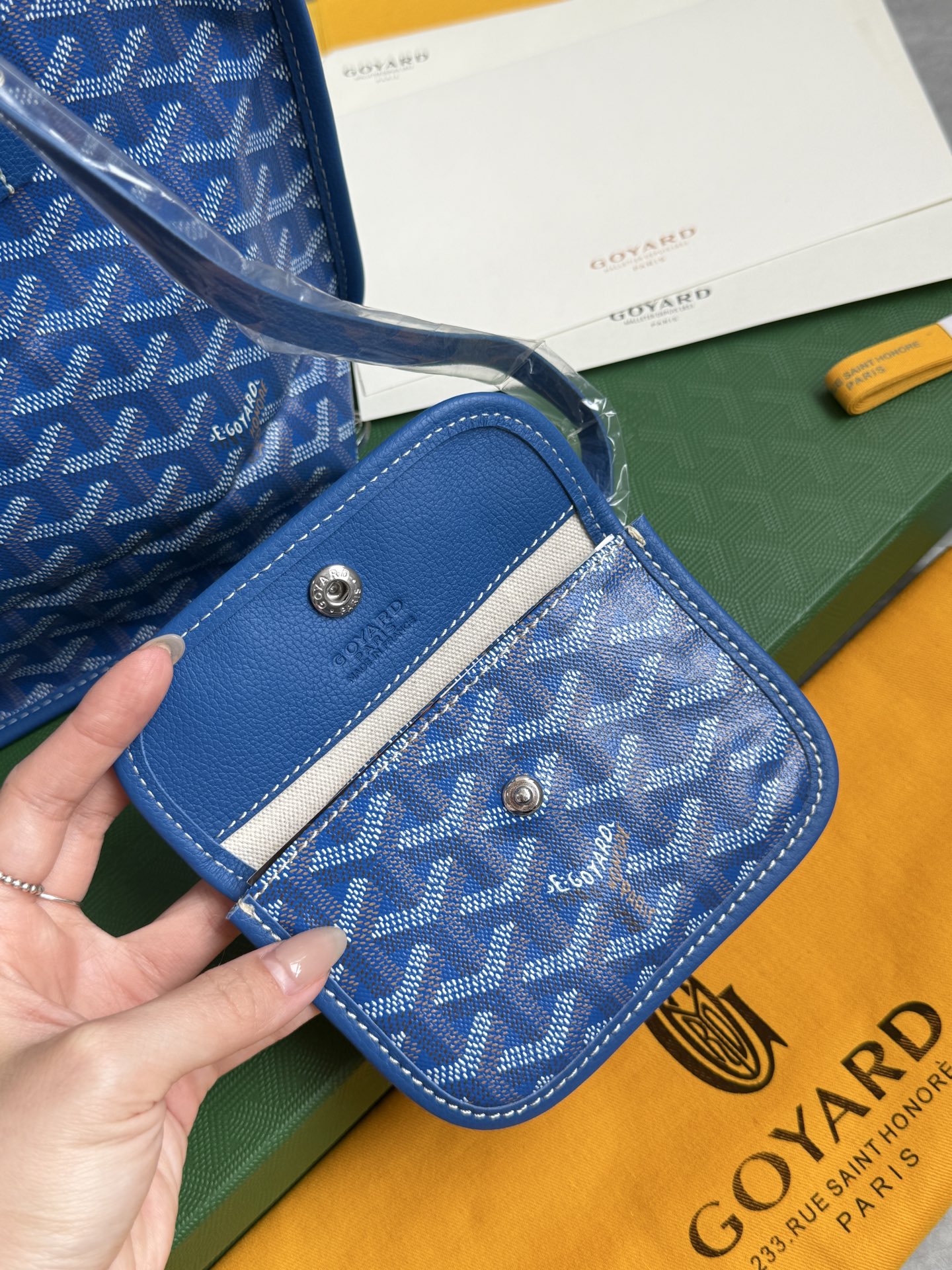 Goyard 狗牙购物袋·迷你·浅蓝色
