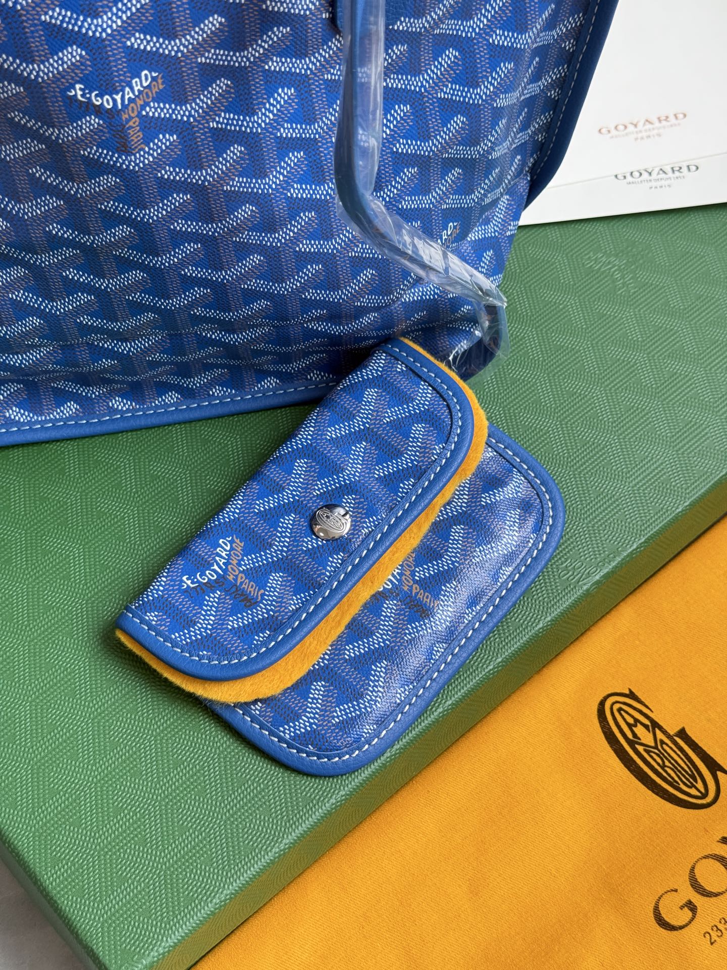 Goyard 狗牙购物袋·迷你·浅蓝色
