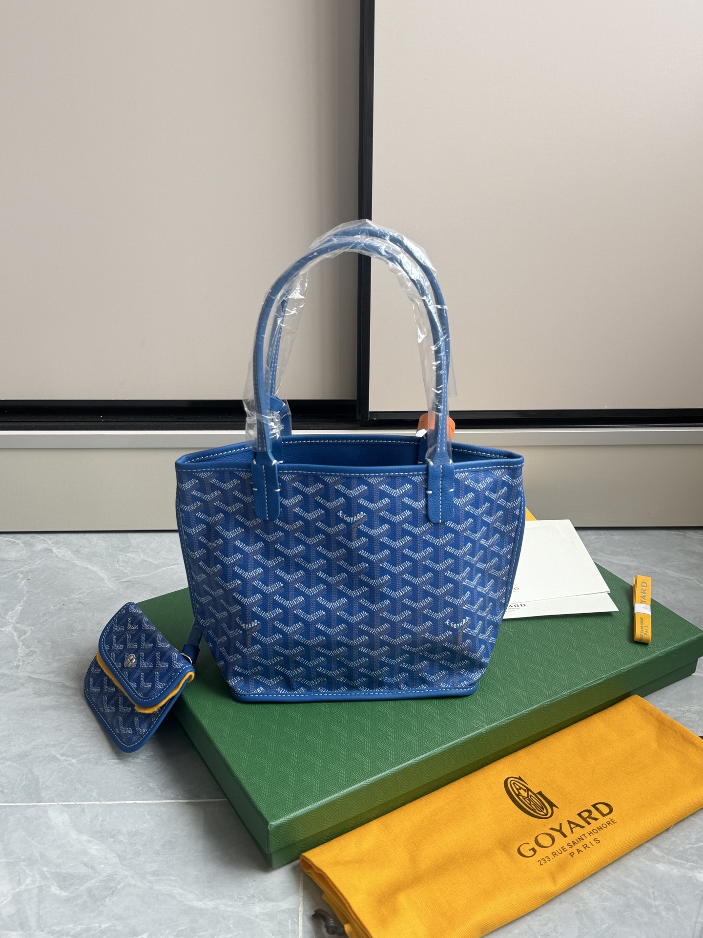 Goyard 狗牙购物袋·迷你·浅蓝色