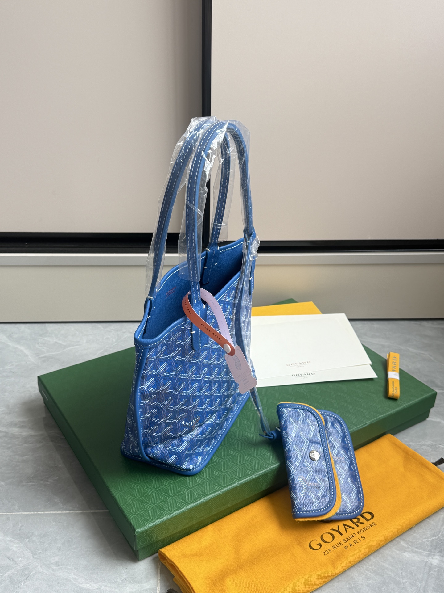 Goyard 狗牙购物袋·迷你·浅蓝色