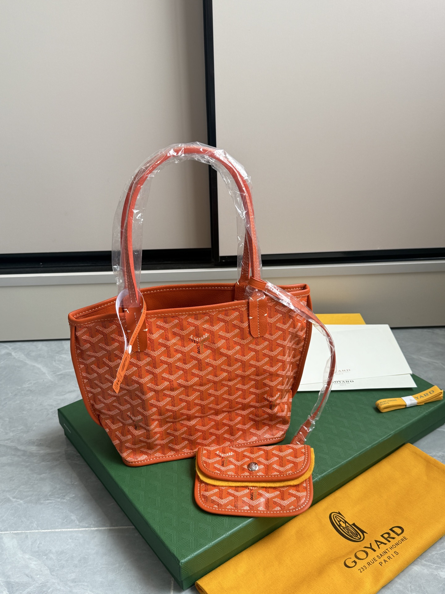 Goyard 狗牙购物袋·迷你·橙色
