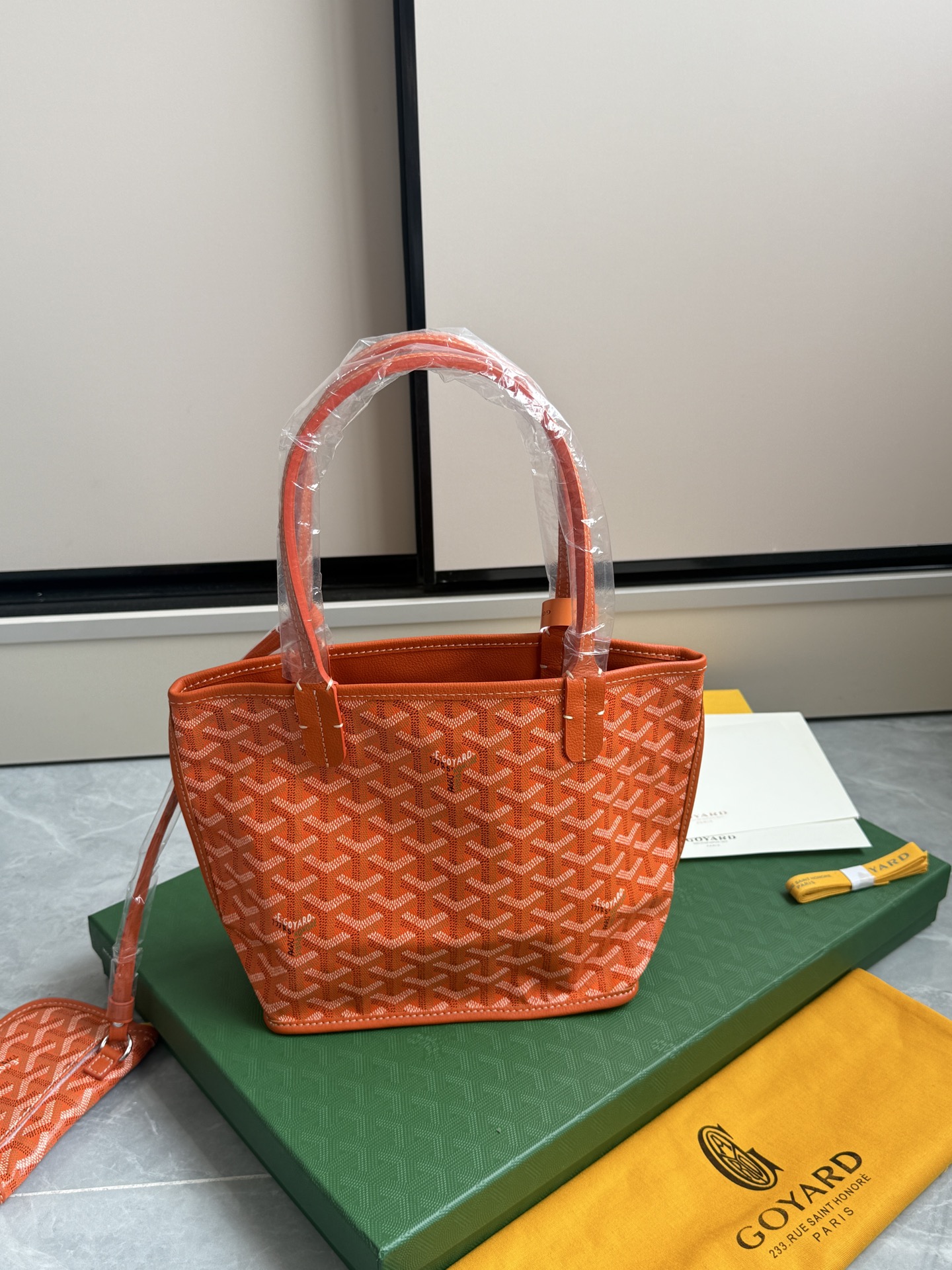 Goyard 狗牙购物袋·迷你·橙色
