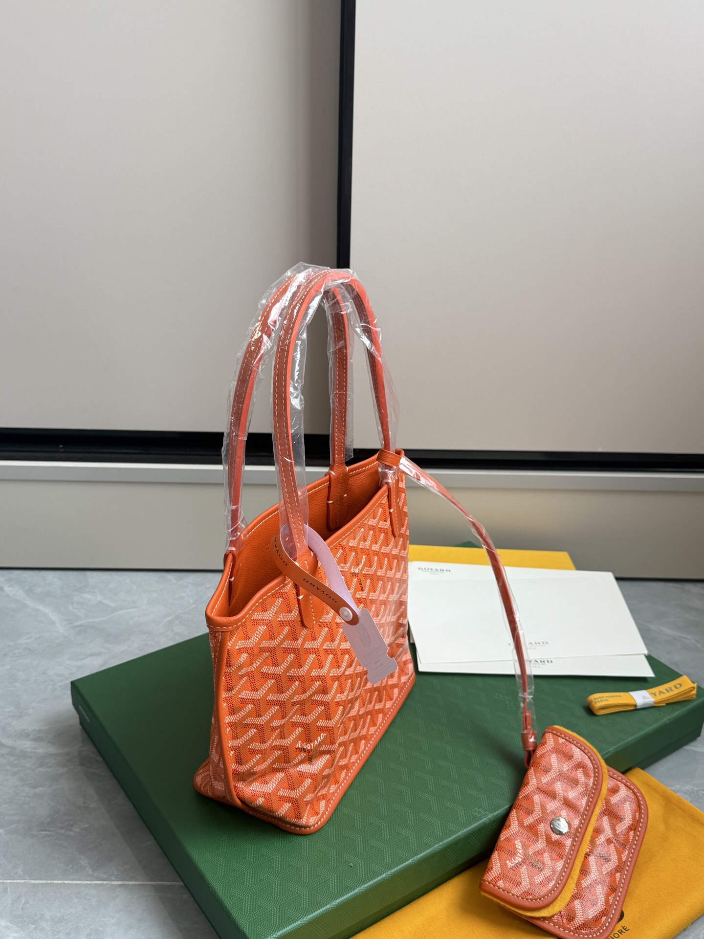 Goyard 狗牙购物袋·迷你·橙色