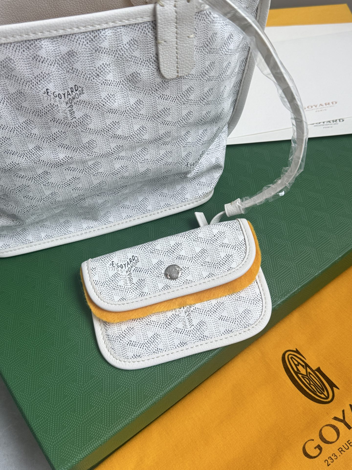 Goyard 狗牙购物袋·迷你·白色