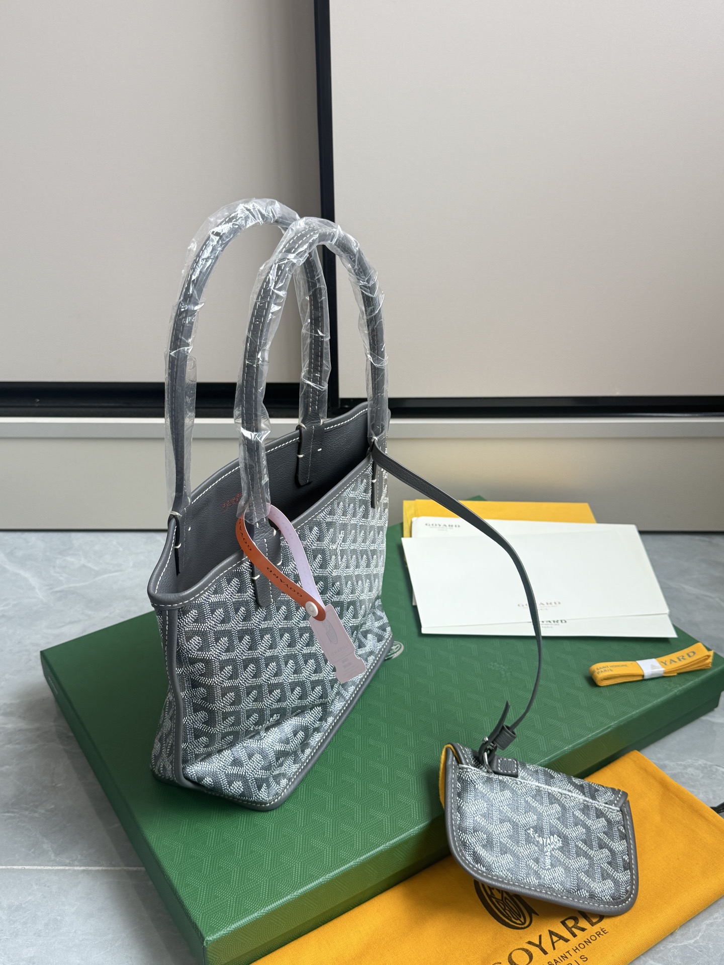 Goyard 狗牙购物袋·迷你·灰色